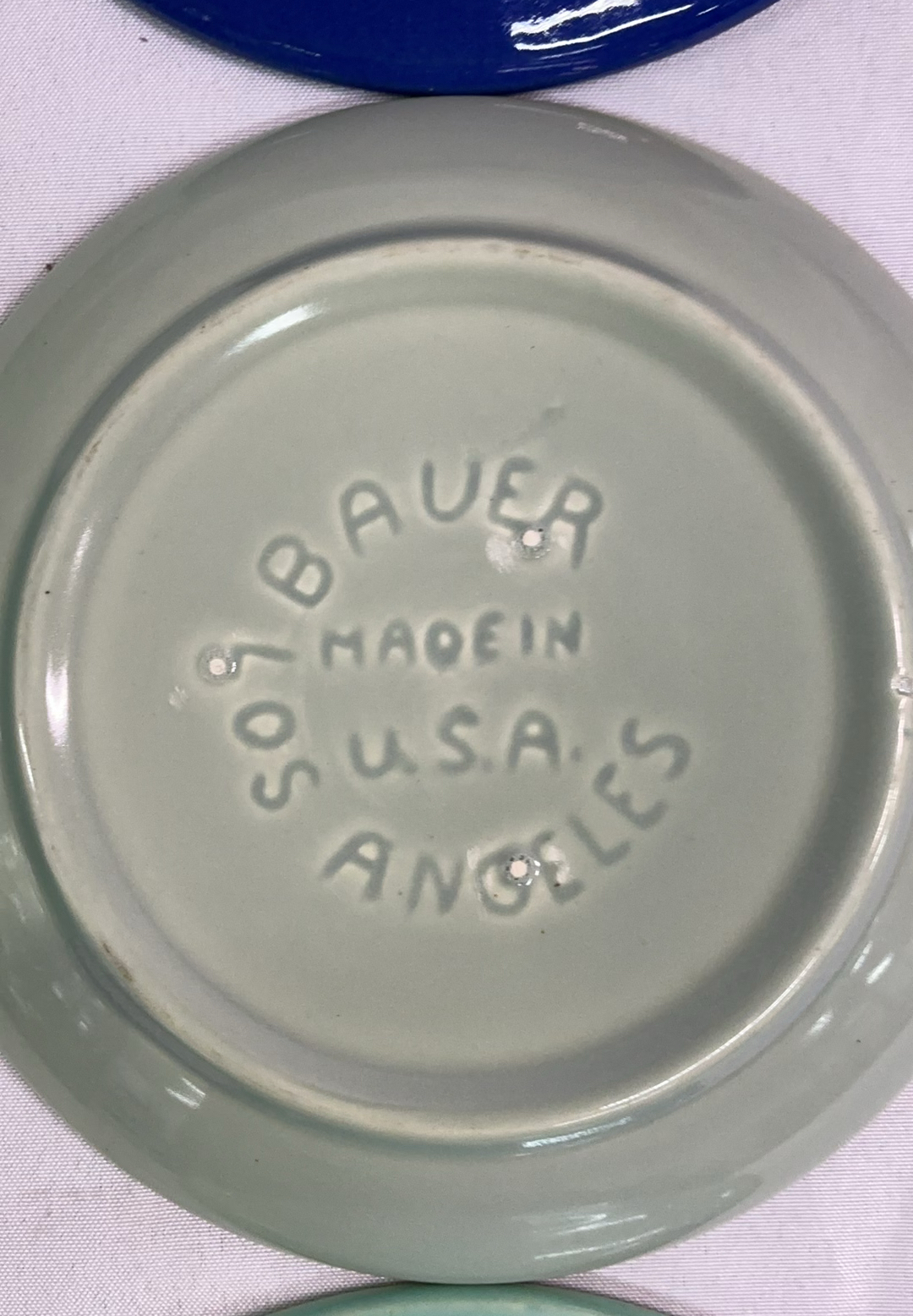 Bauer Blues Plates, and rare pitcher - image 12 of 13