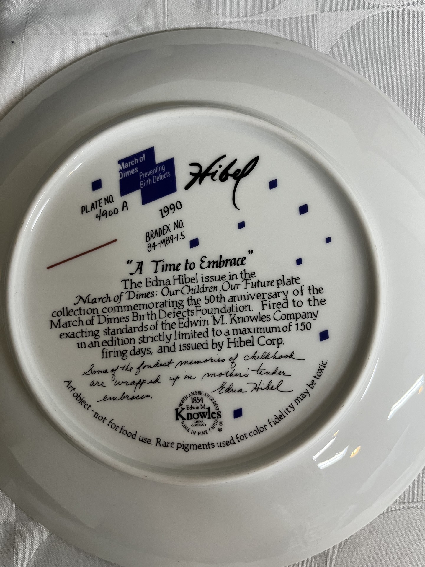 Edna Hibel Mother's Day Limited Edition Plates - image 2 of 9