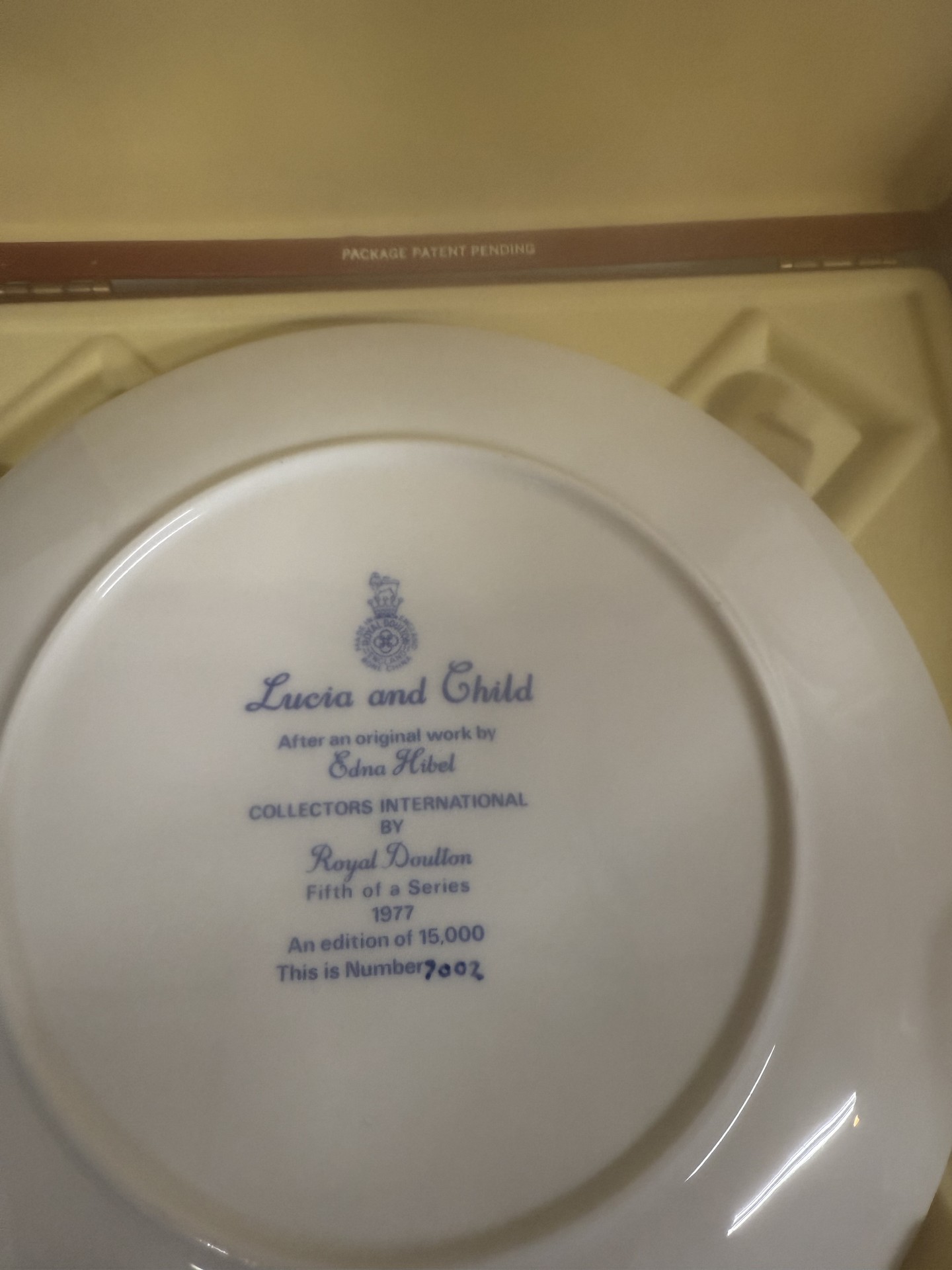 Edna Hibel Lucia & Child Limited Edition Porcelain Plates - image 3 of 14
