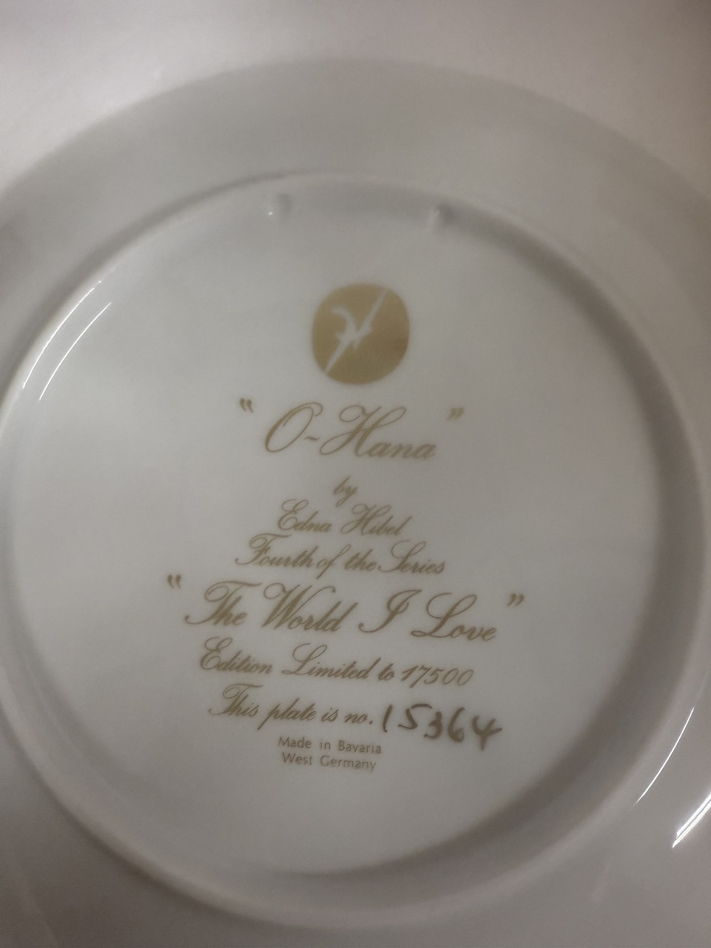 Edna Hibel Lucia & Child Limited Edition Porcelain Plates - image 7 of 14