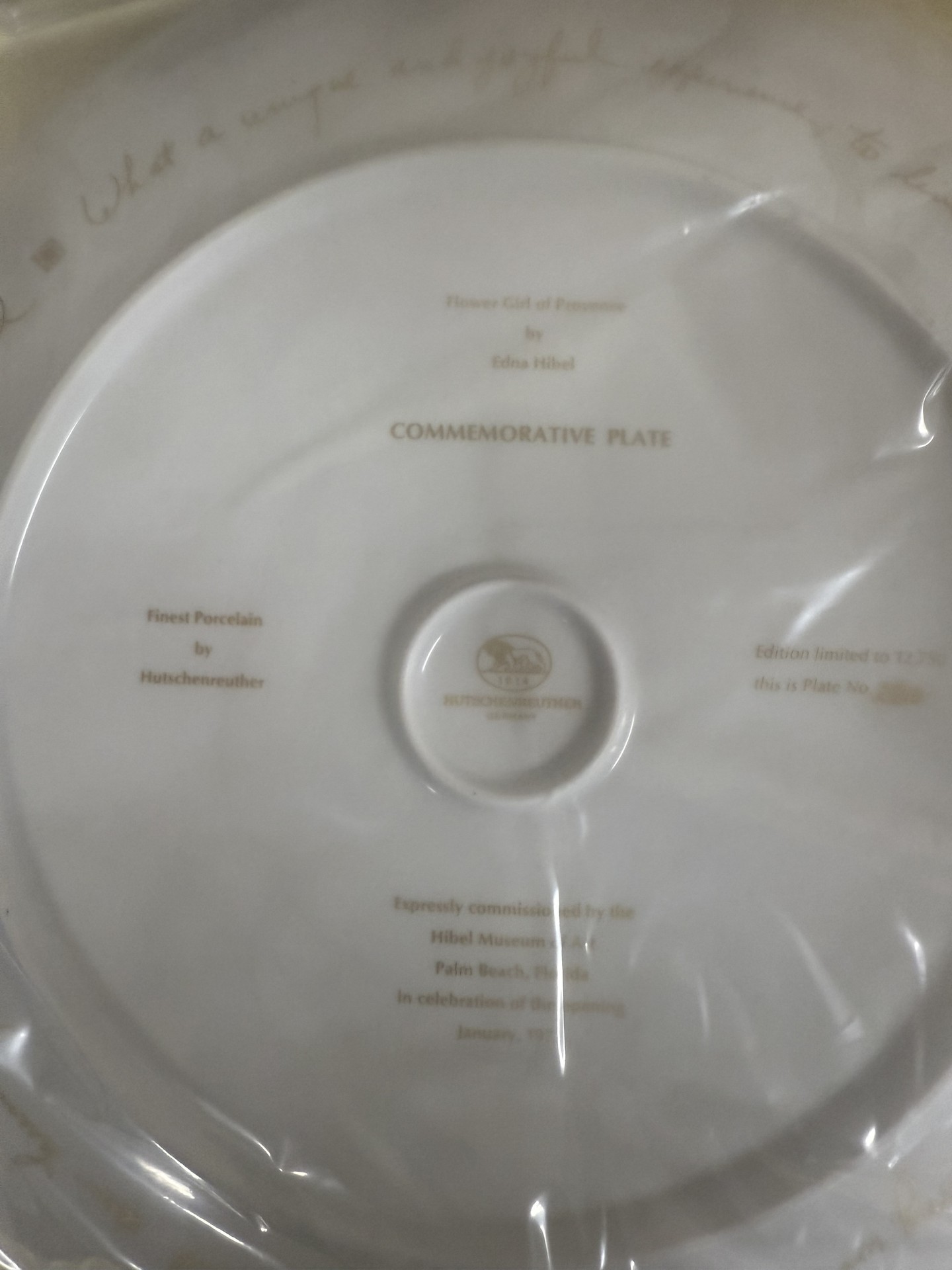 Edna Hibel Flower Girl of Provence Commemorative Plate with Coin Set - image 3 of 13