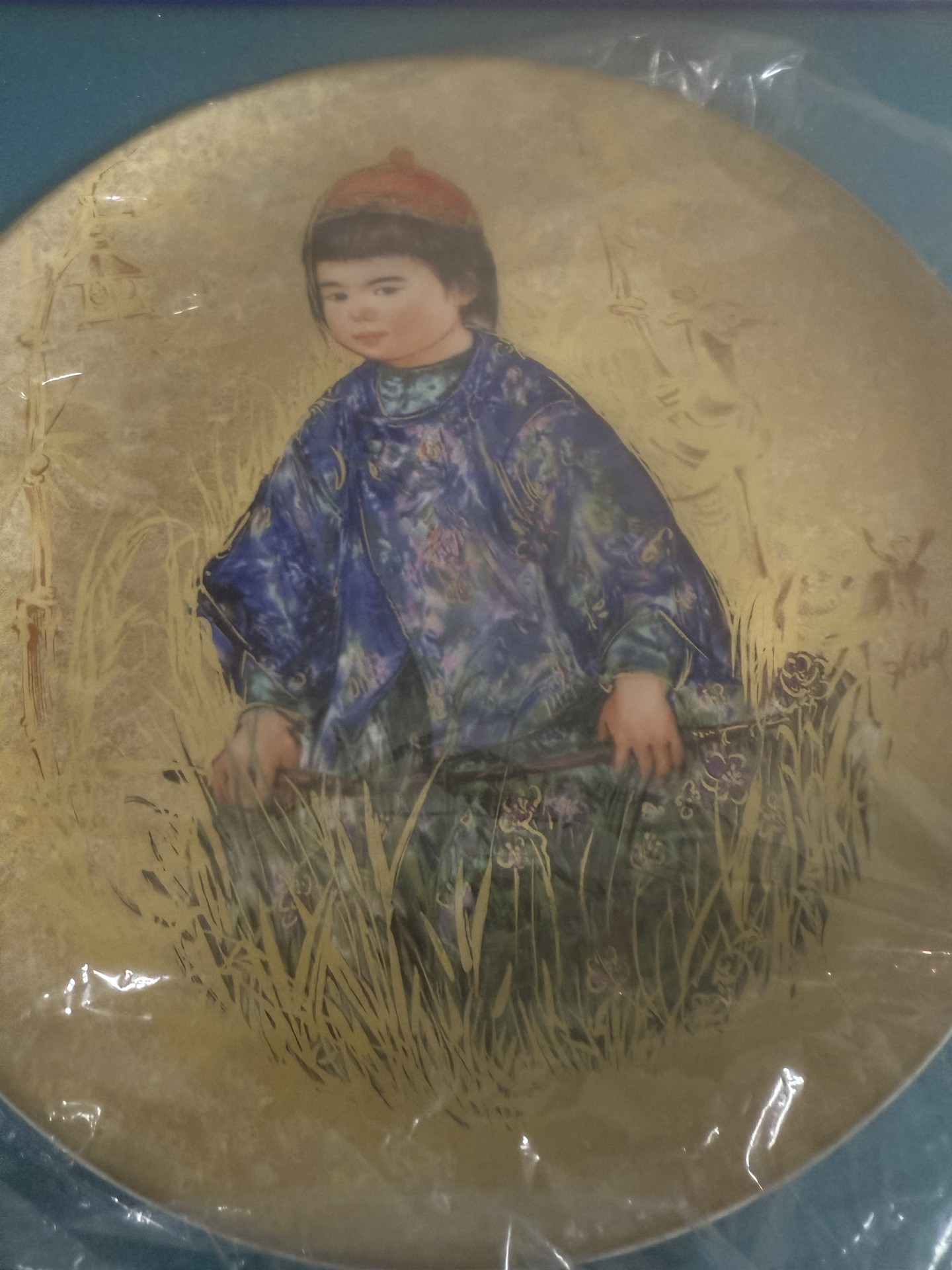 Edna Hibel Oriental Gold Edition Plates (Michio, Sakura, Yasuko) with Certificates - image 1 of 13