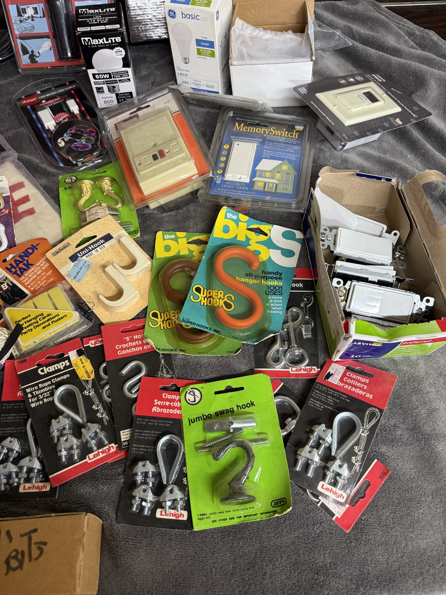 Assorted hardware, fasteners, and electrical supplies - image 4 of 8