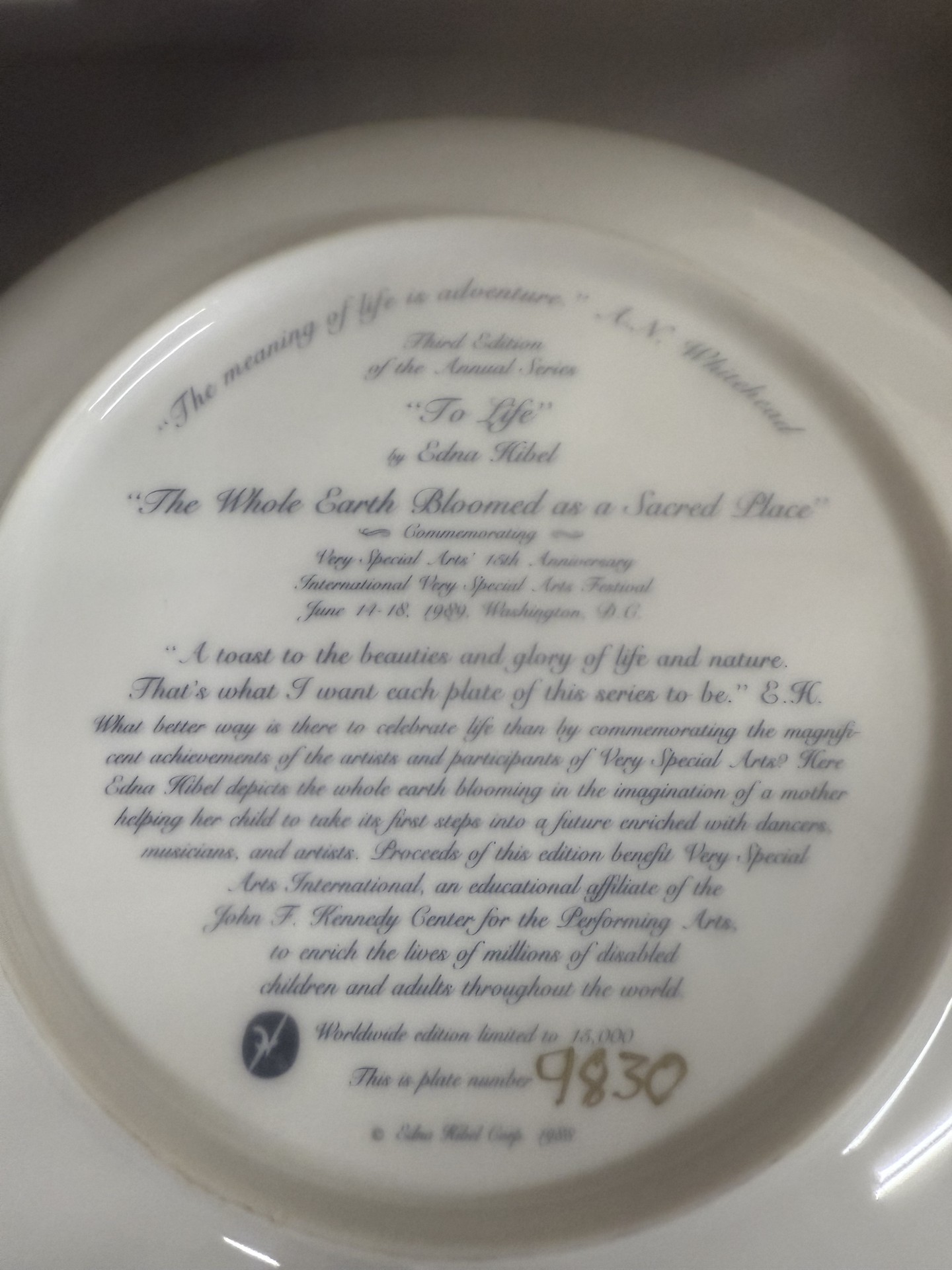 Edna Hibel Limited Edition Porcelain Plates with Certificates - image 5 of 12