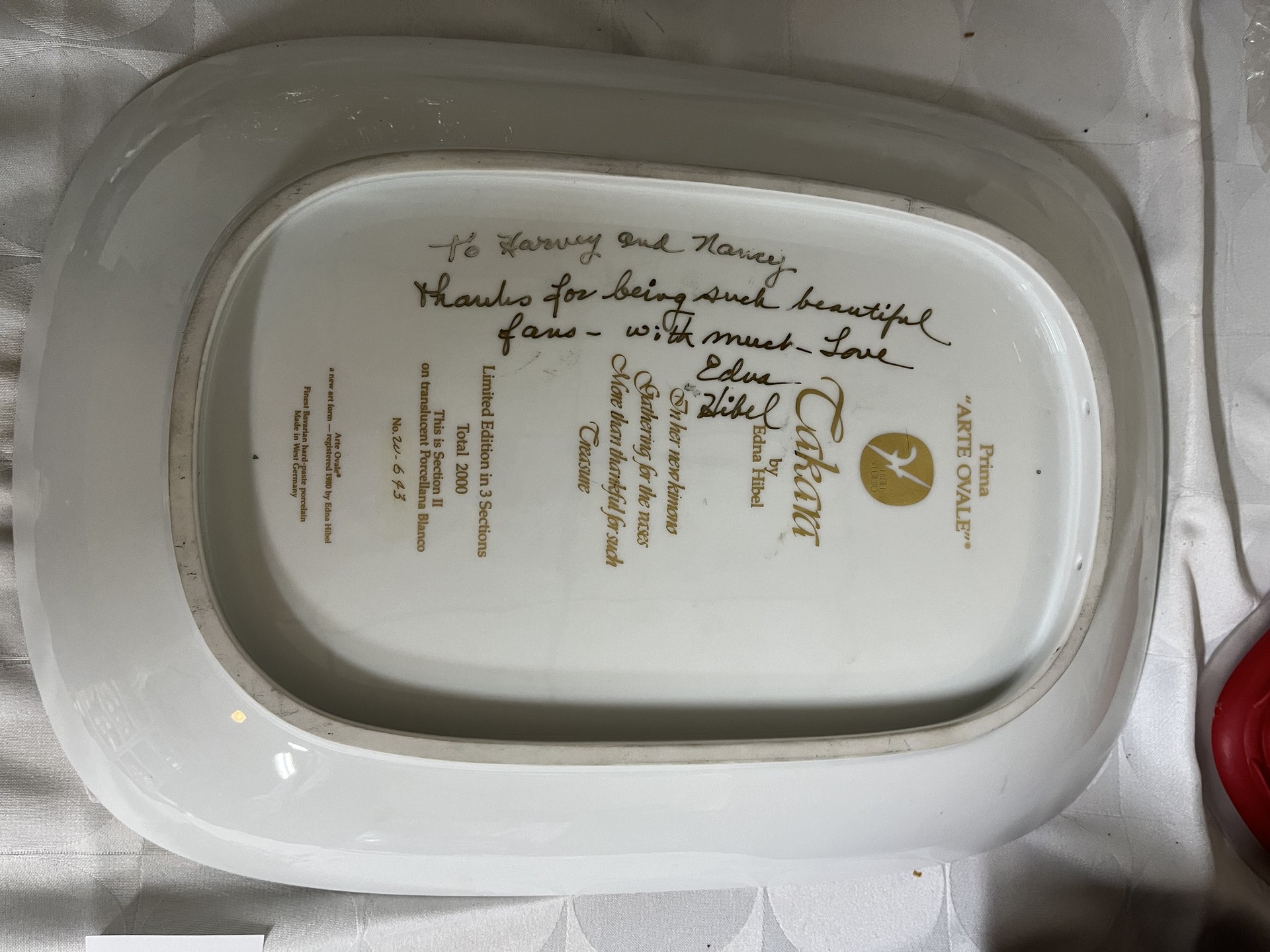 Hibel Arte Oval Decorative Plate - image 2 of 3