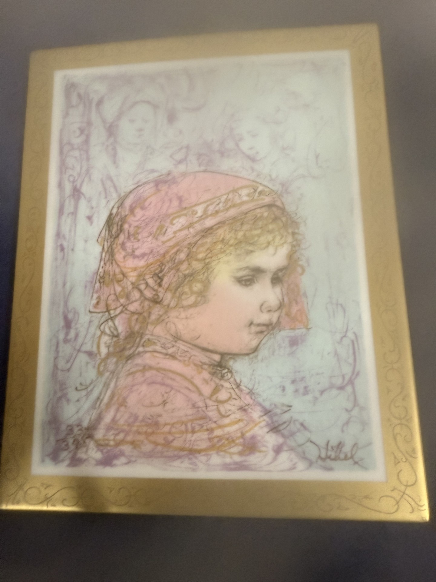 Framed portrait print titled Mädchen - image 2 of 6