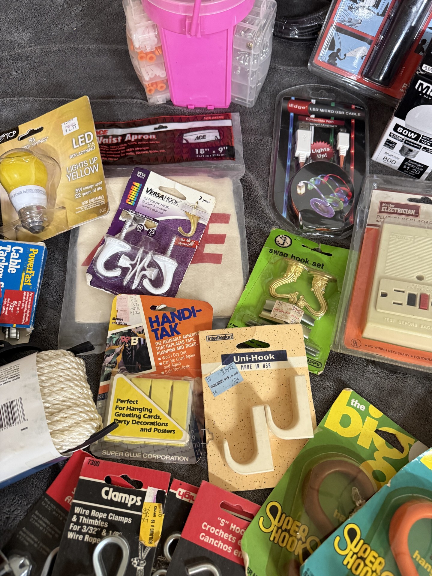 Assorted hardware, fasteners, and electrical supplies - image 7 of 8