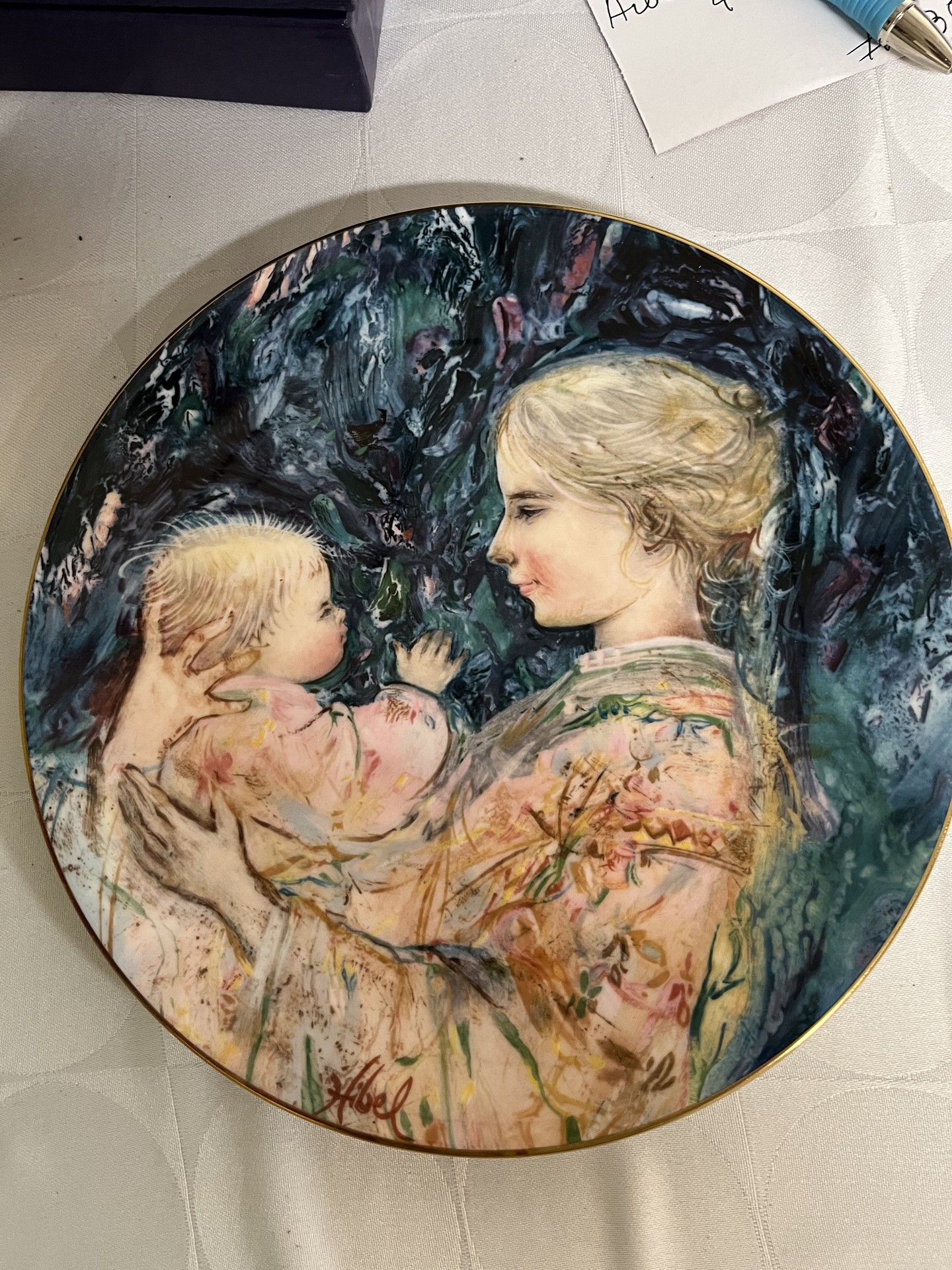 Hibel Mother and Child Plates (Set of 4) by Royal Doulton - image 1 of 9