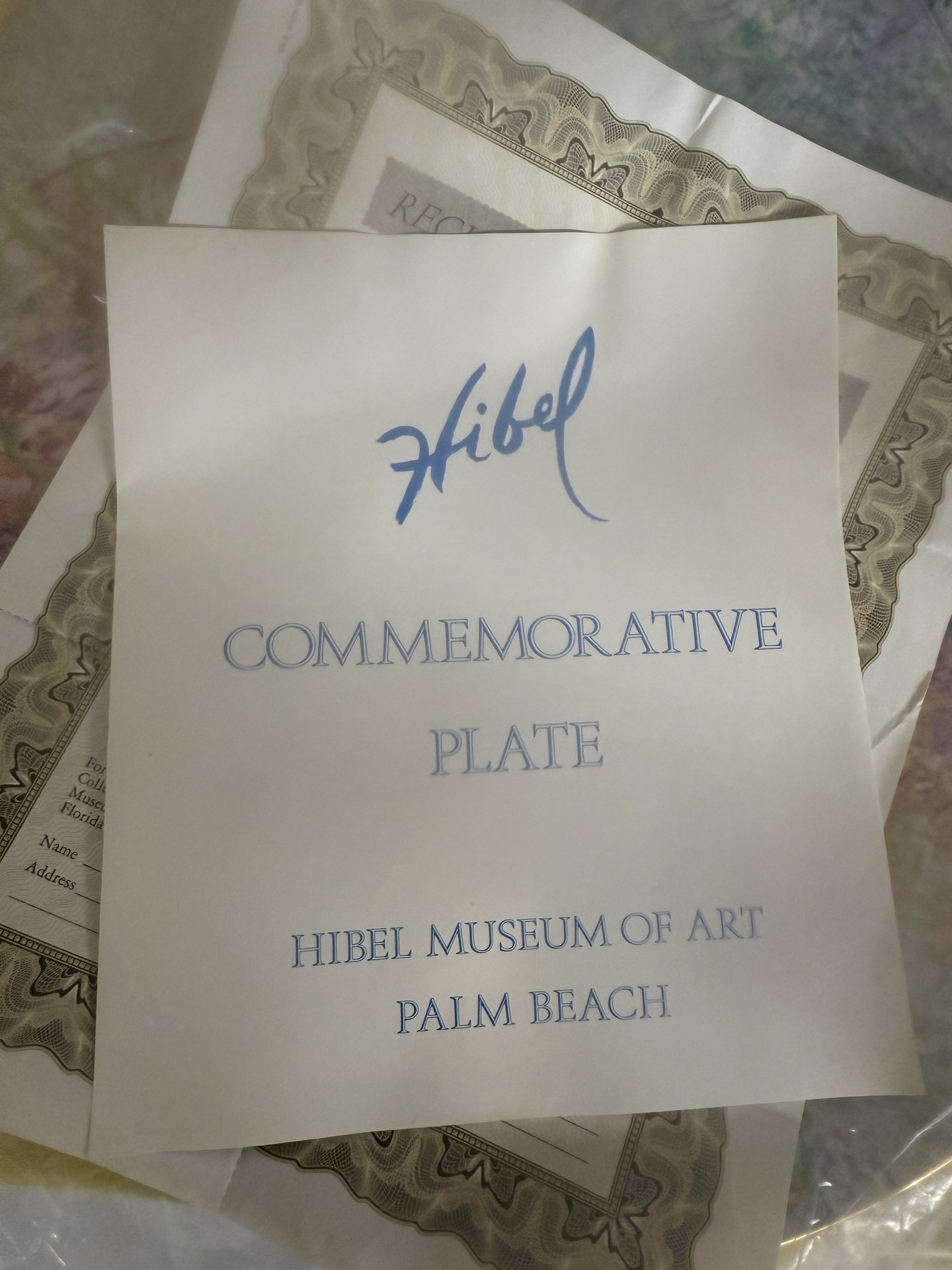 Hibel Flower Girl of Provence Commemorative Plate with Certificate - image 2 of 4