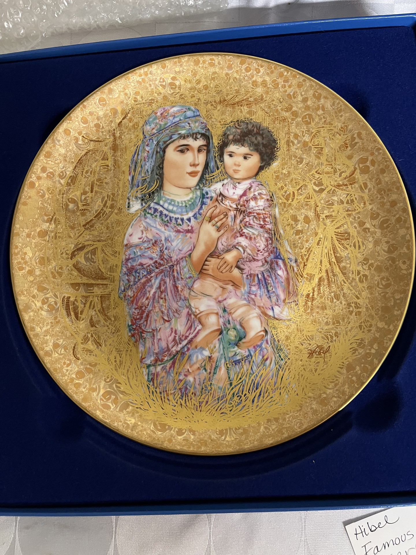 Edna Hibel Famous Women and Children Plates (Two Plates) - image 1 of 5
