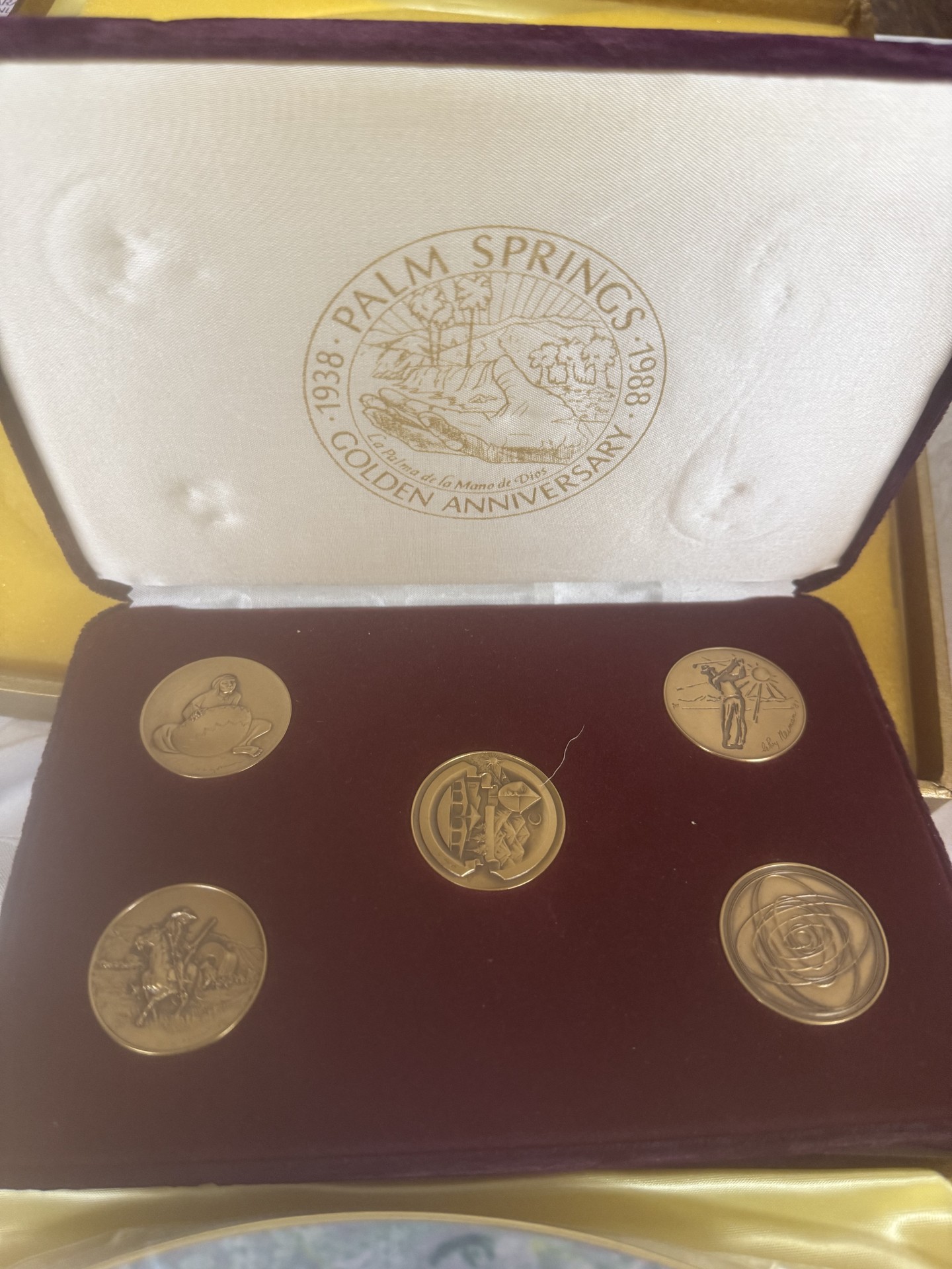 Edna Hibel Flower Girl of Provence Commemorative Plate with Coin Set - image 12 of 13