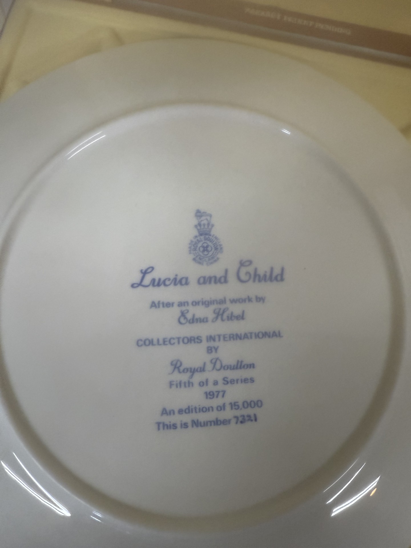 Edna Hibel Limited Edition Collectible Plates with Certificates - image 5 of 14