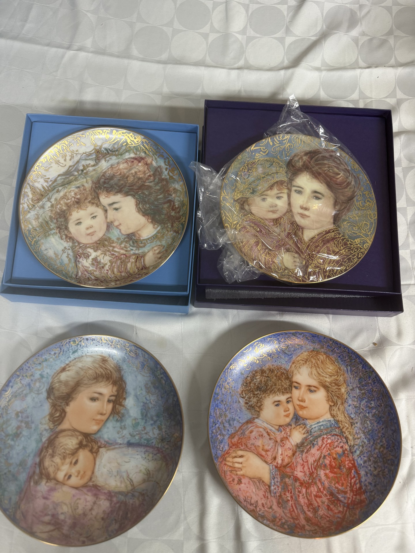 Edna Hibel Mother's Day Collector Plates – Four Plate Set - image 1 of 10
