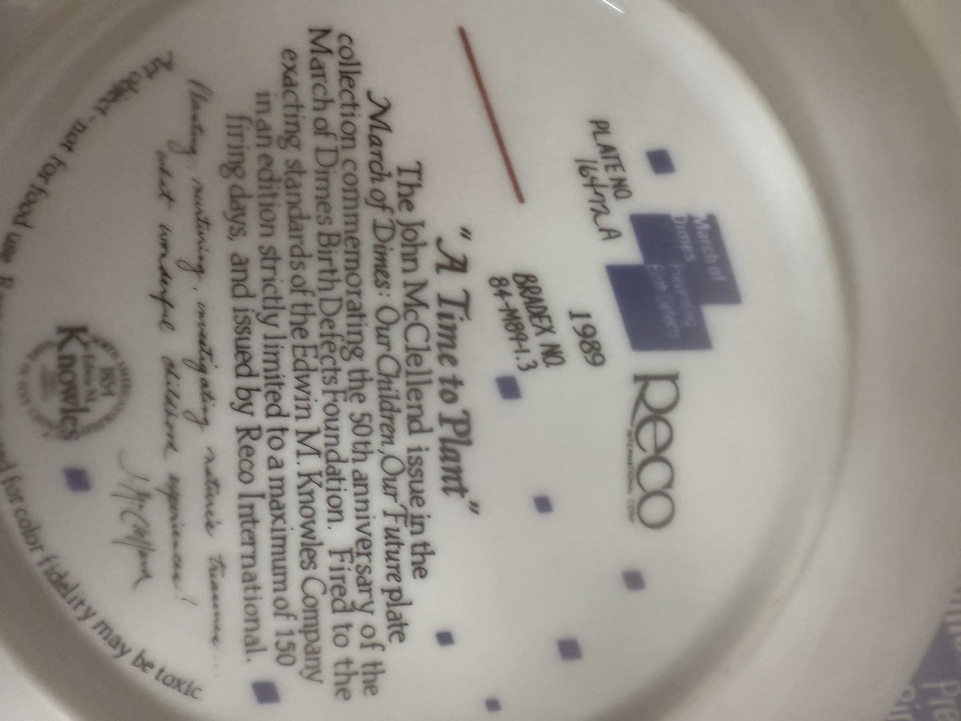 Limited-edition round collector plates featuring children with Certificates of Authenticity - image 9 of 14