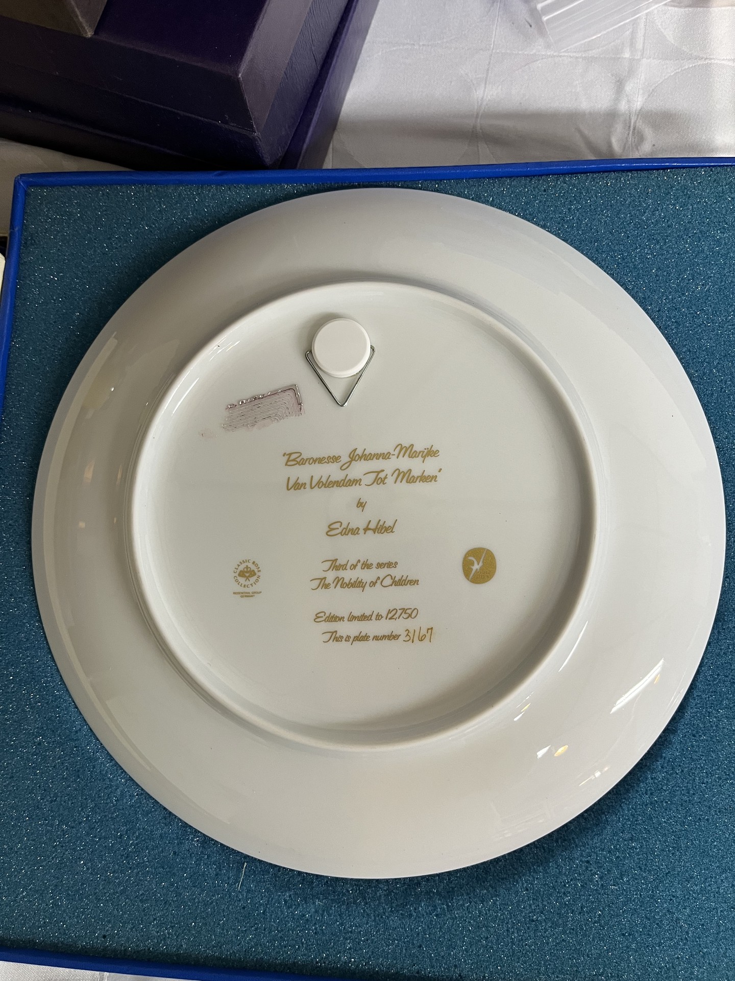 Edna Hibel The Nobility of Children collectible plates - image 4 of 5