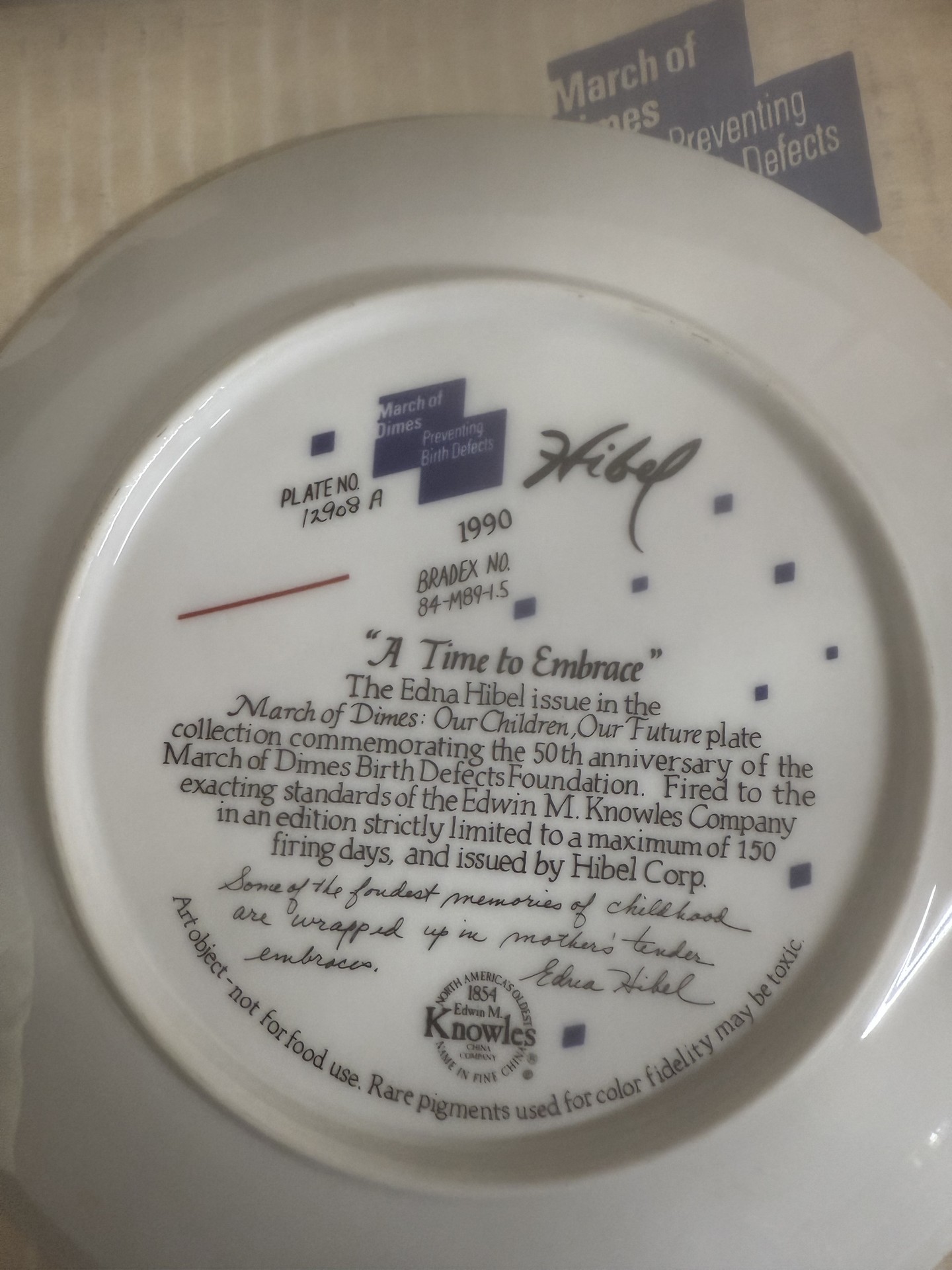 Limited-edition round collector plates featuring children with Certificates of Authenticity - image 12 of 14