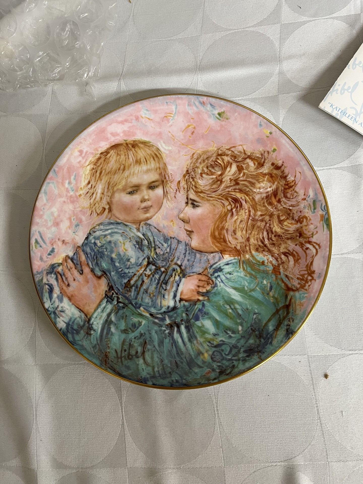 Edna Hibel Royal Doulton Mother and Child collectible plate set - image 2 of 8