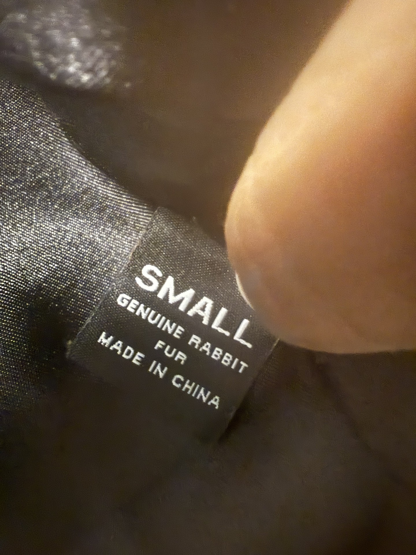 Black rabbit fur vest with Saks Fifth Avenue label - image 4 of 6