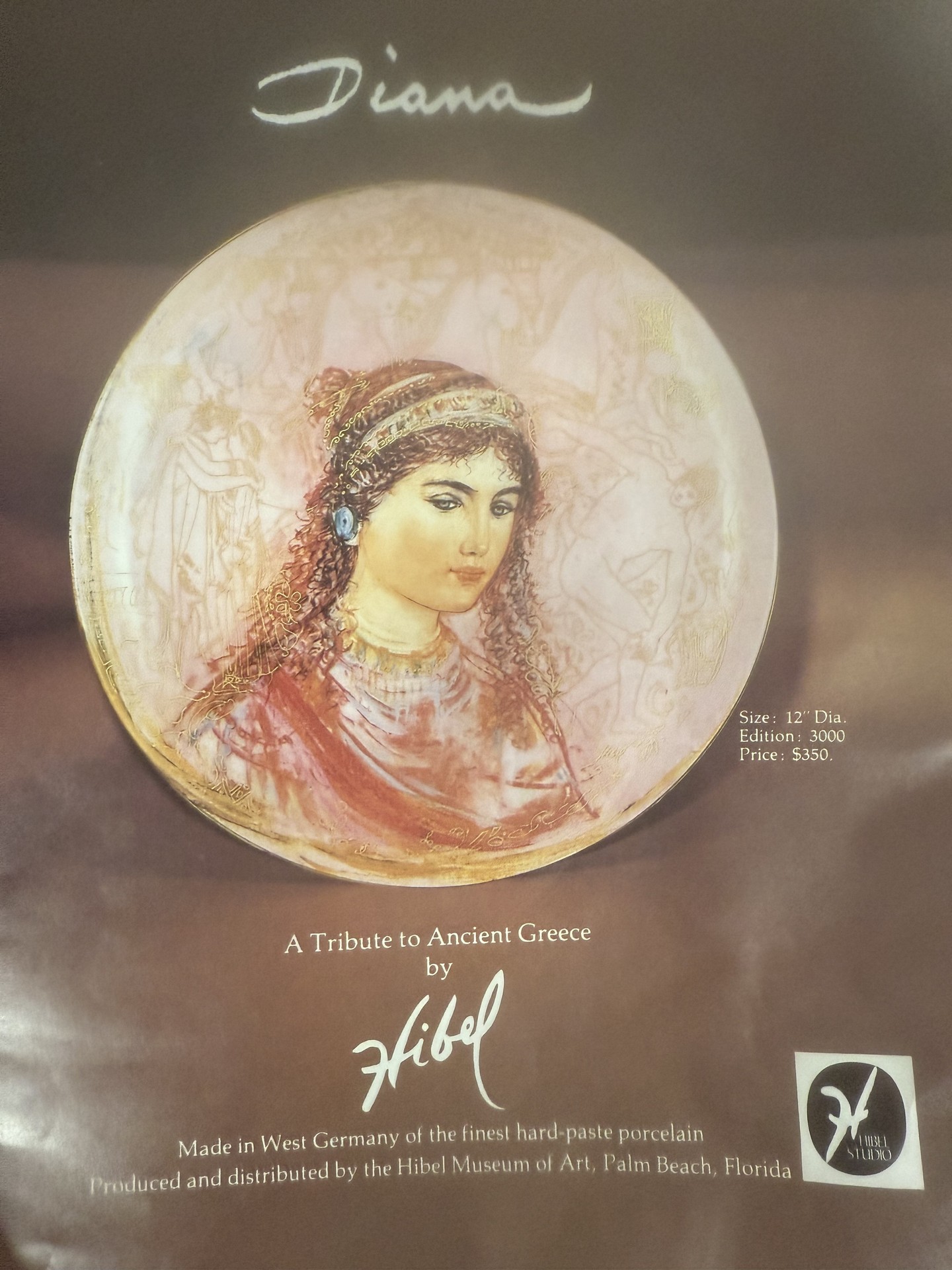 Diana: Tribute to Ancient Greece porcelain plate - image 5 of 7