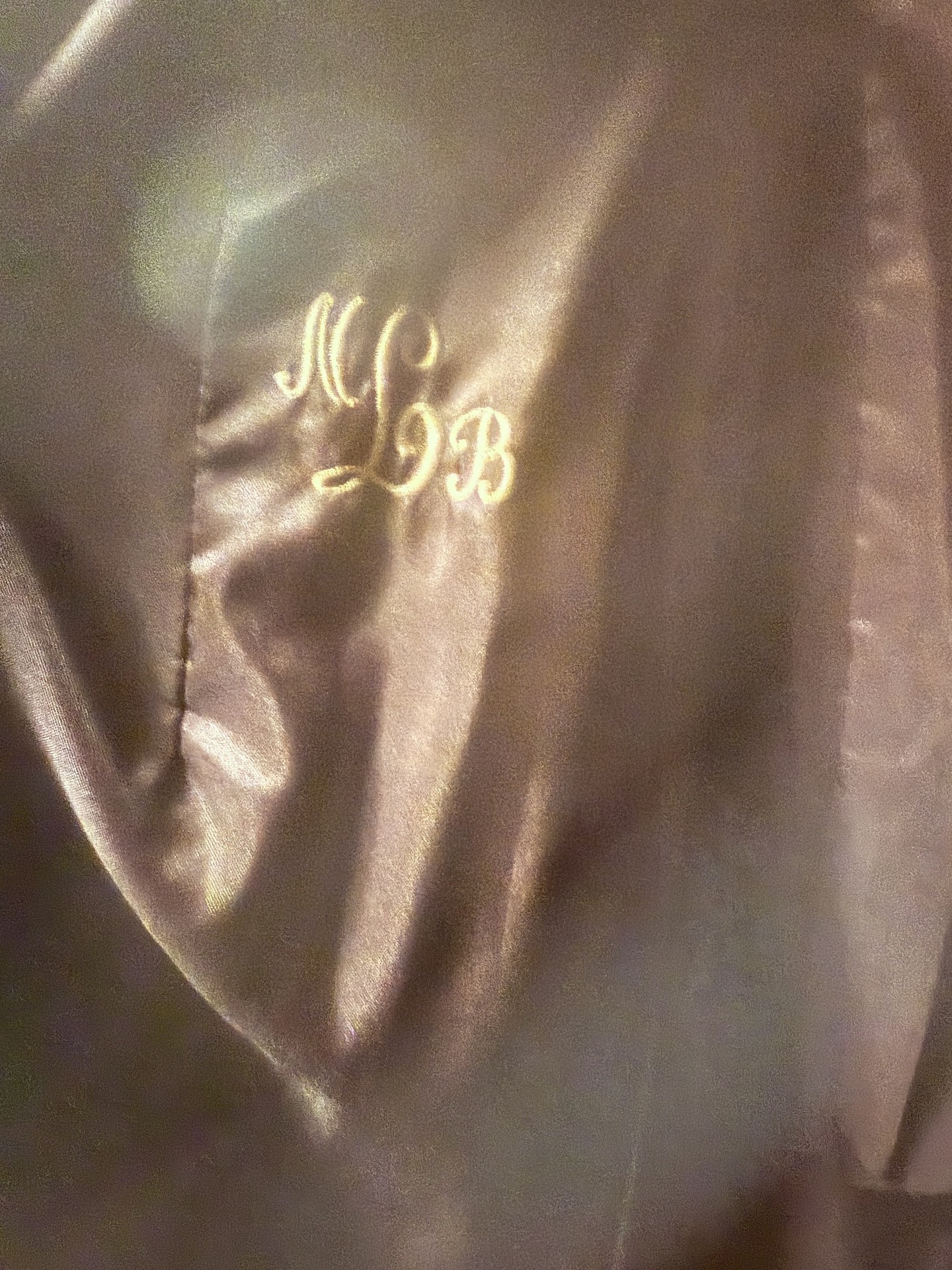 Long brown fur coat with monogrammed lining - image 5 of 7