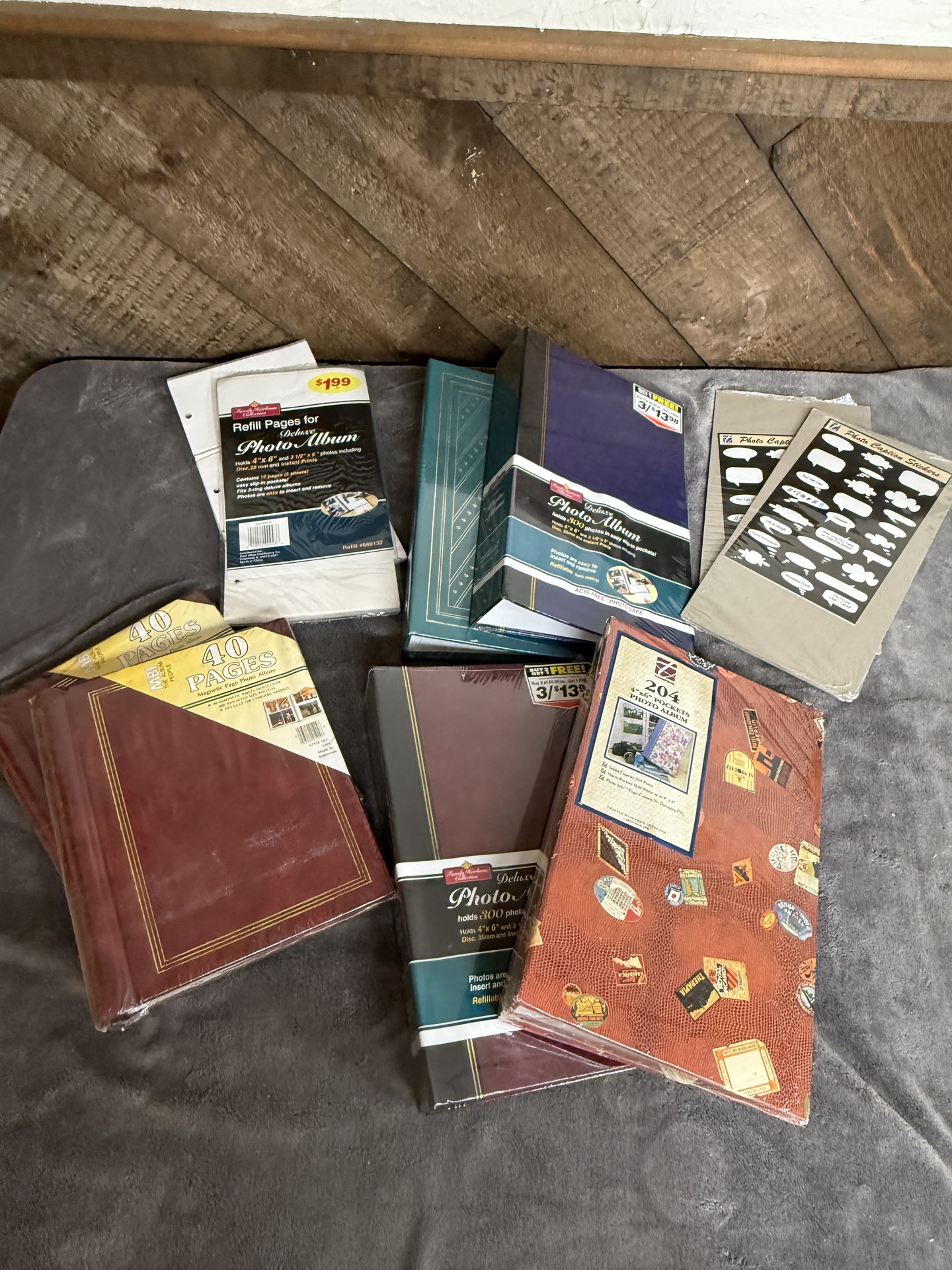 Assorted Deluxe Photo Albums, Refill Pages, and Caption Stickers - image 1 of 7