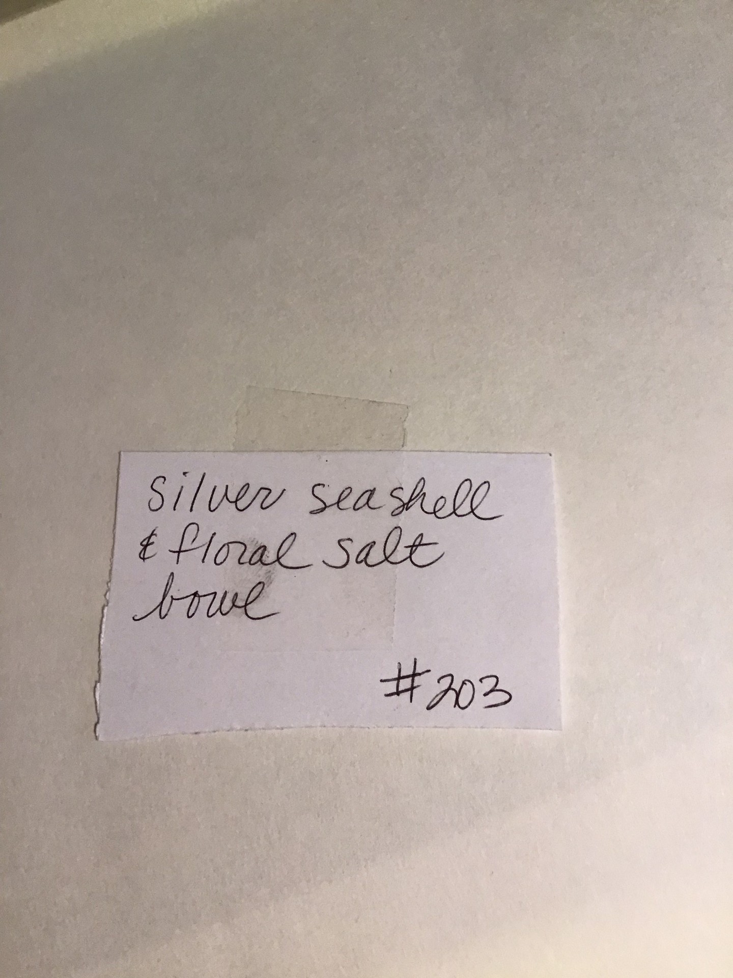 Silver Seashell & Floral Salt Bowl - image 2 of 3