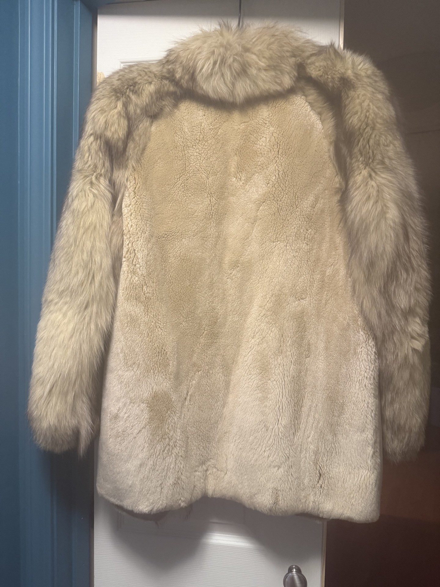 Beige Fur Coat - image 4 of 5