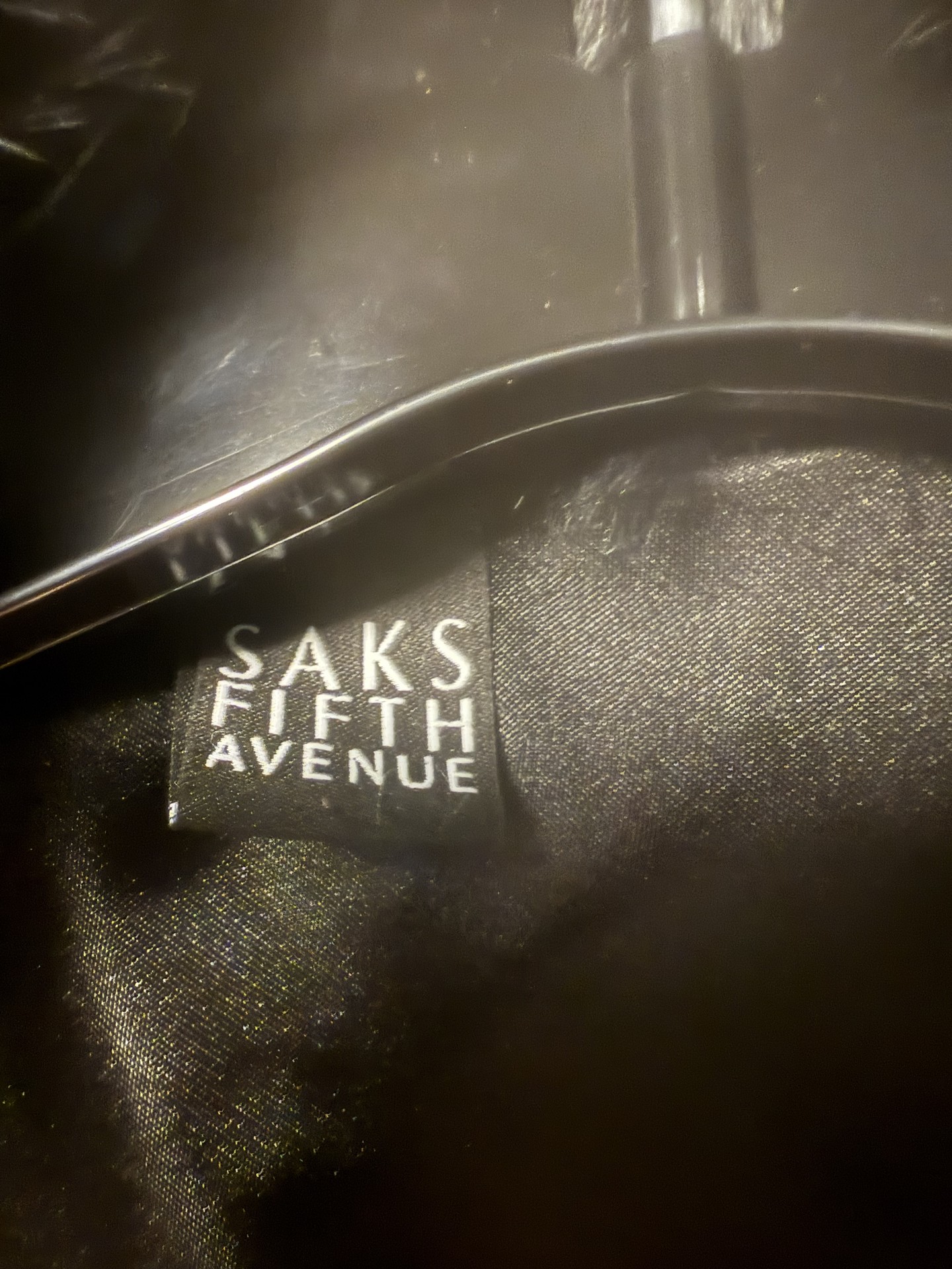 Black rabbit fur vest with Saks Fifth Avenue label - image 5 of 6