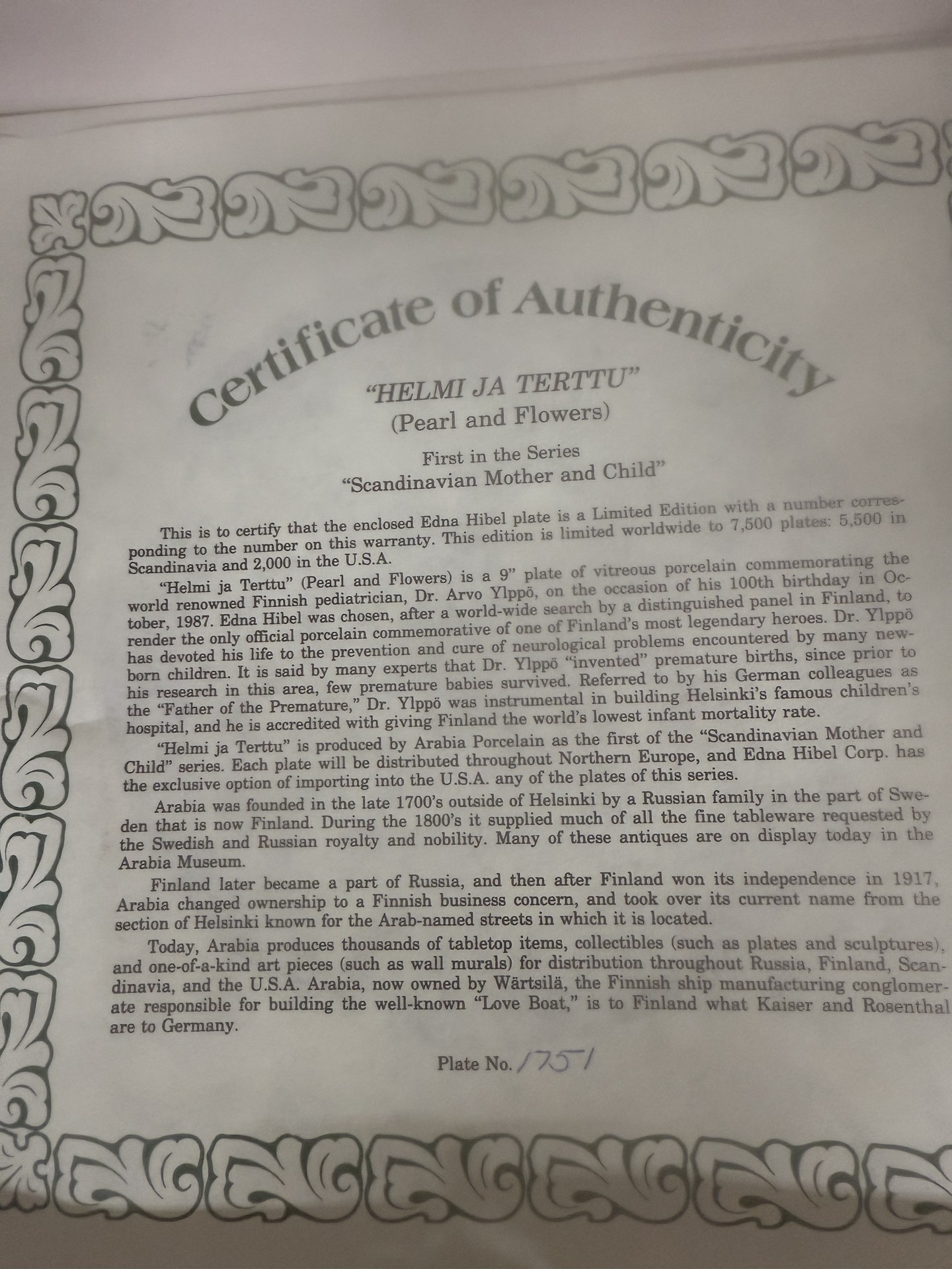 Edna Hibel Limited Edition Collectible Plates with Certificates - image 12 of 14