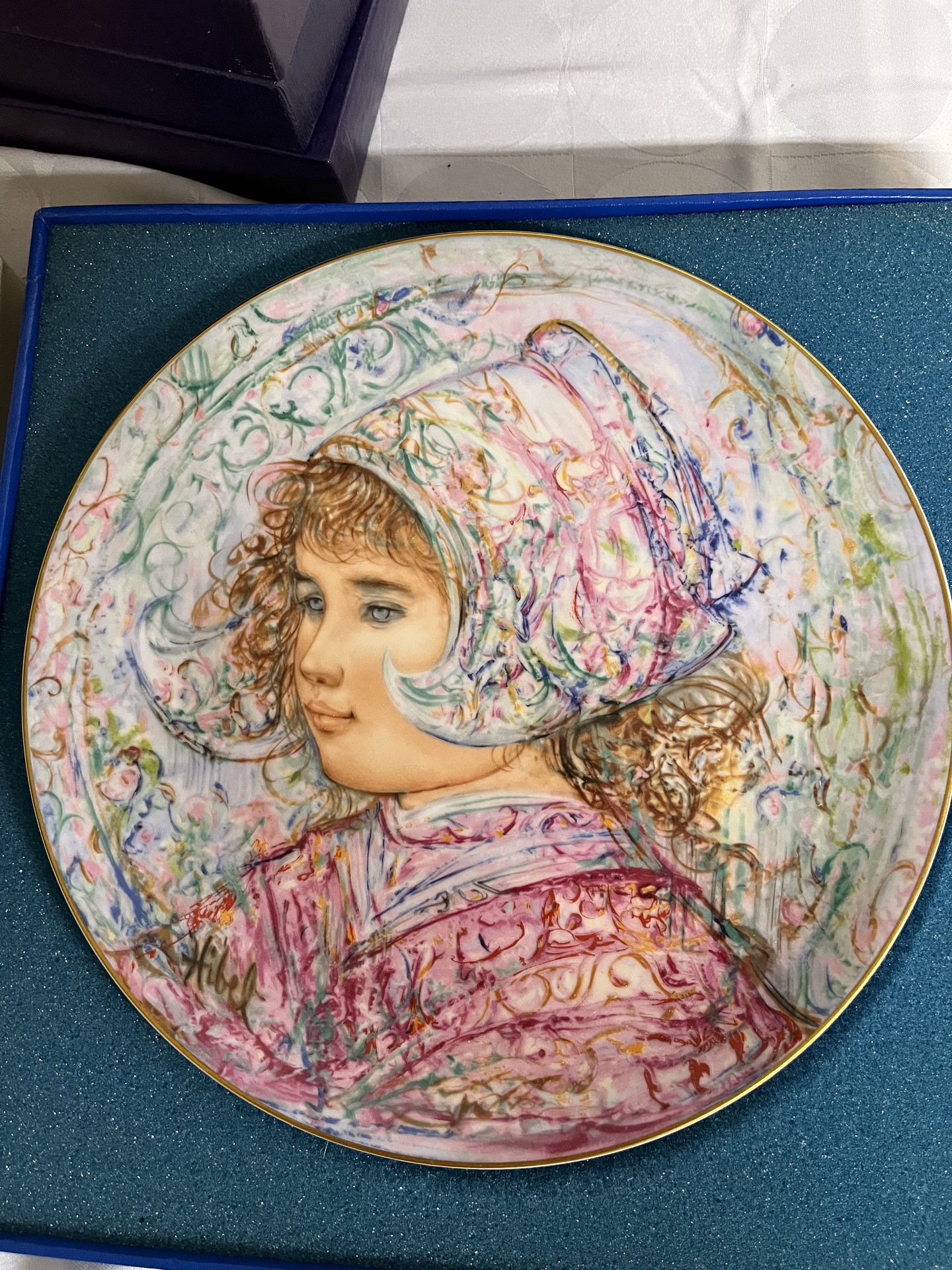 Edna Hibel The Nobility of Children collectible plates - image 3 of 5