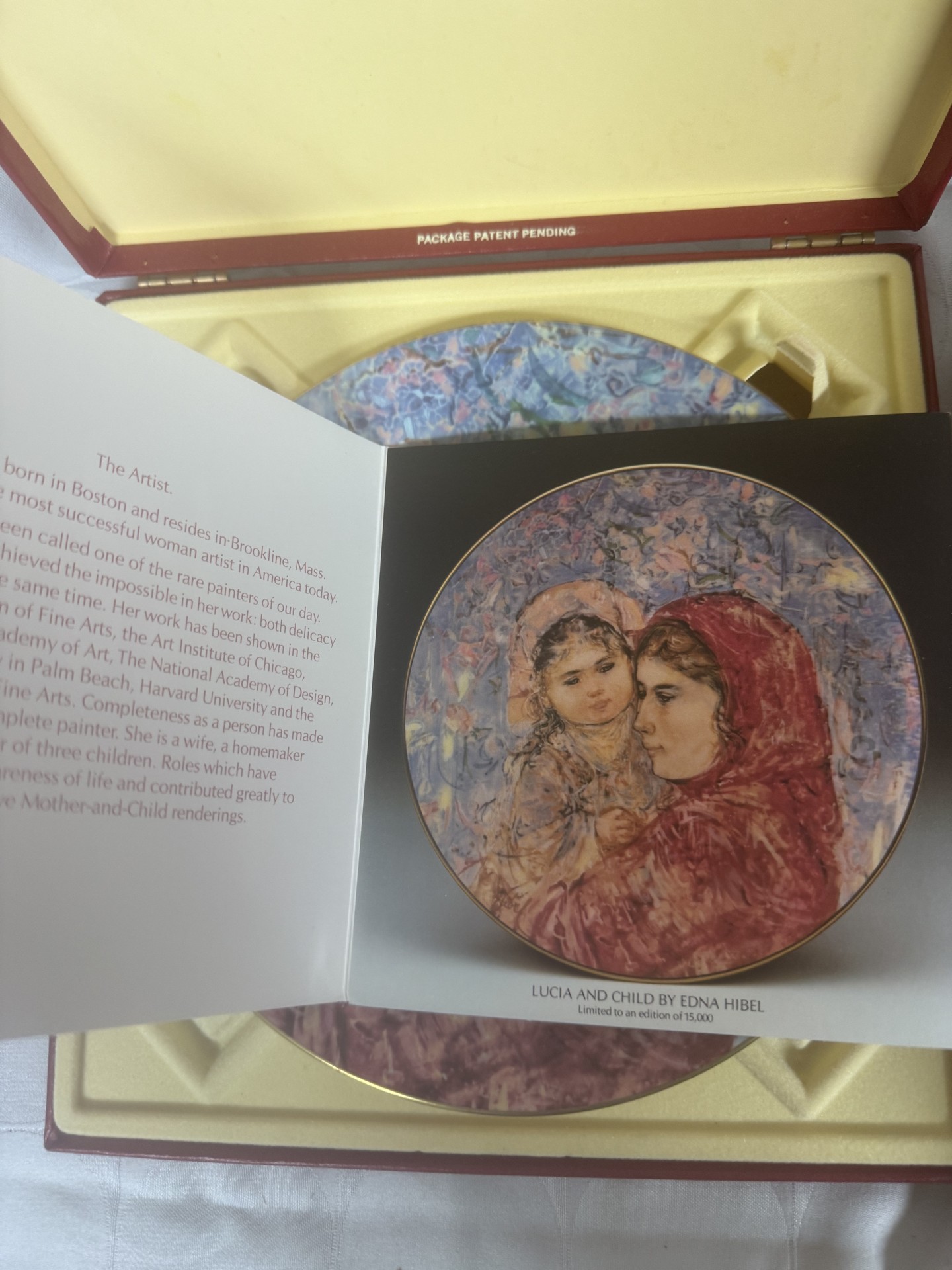 Edna Hibel Limited Edition Collectible Plates with Certificates - image 6 of 14