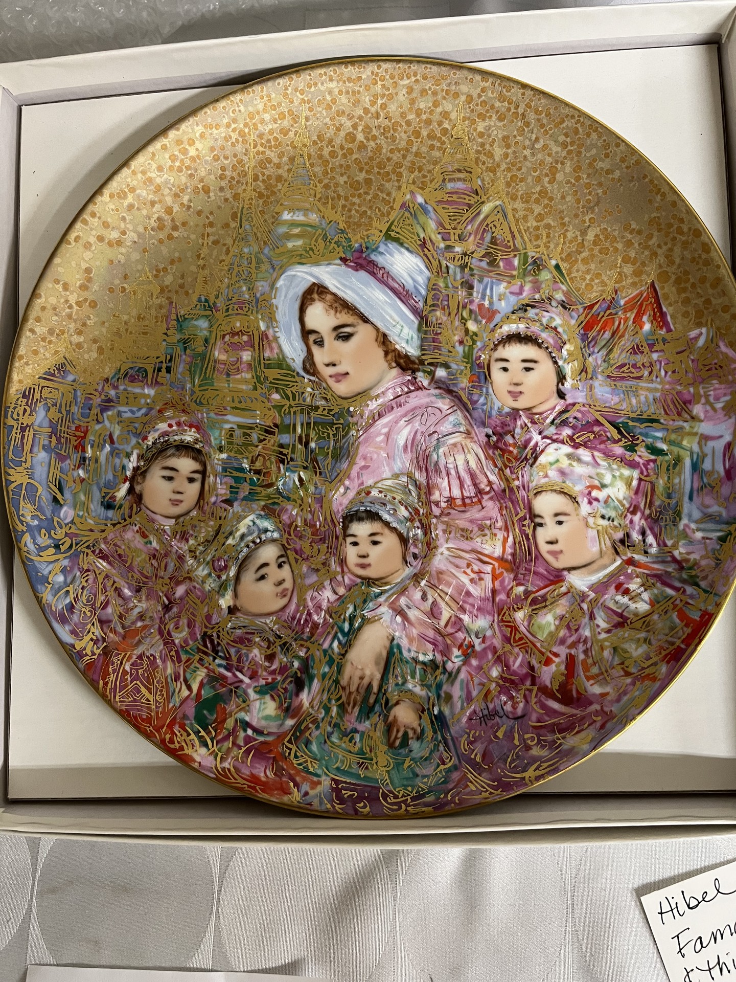 Edna Hibel Famous Women and Children Plates (Two Plates) - image 3 of 5