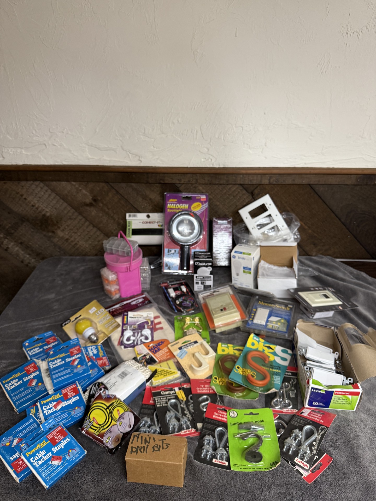 Assorted hardware, fasteners, and electrical supplies - image 1 of 8