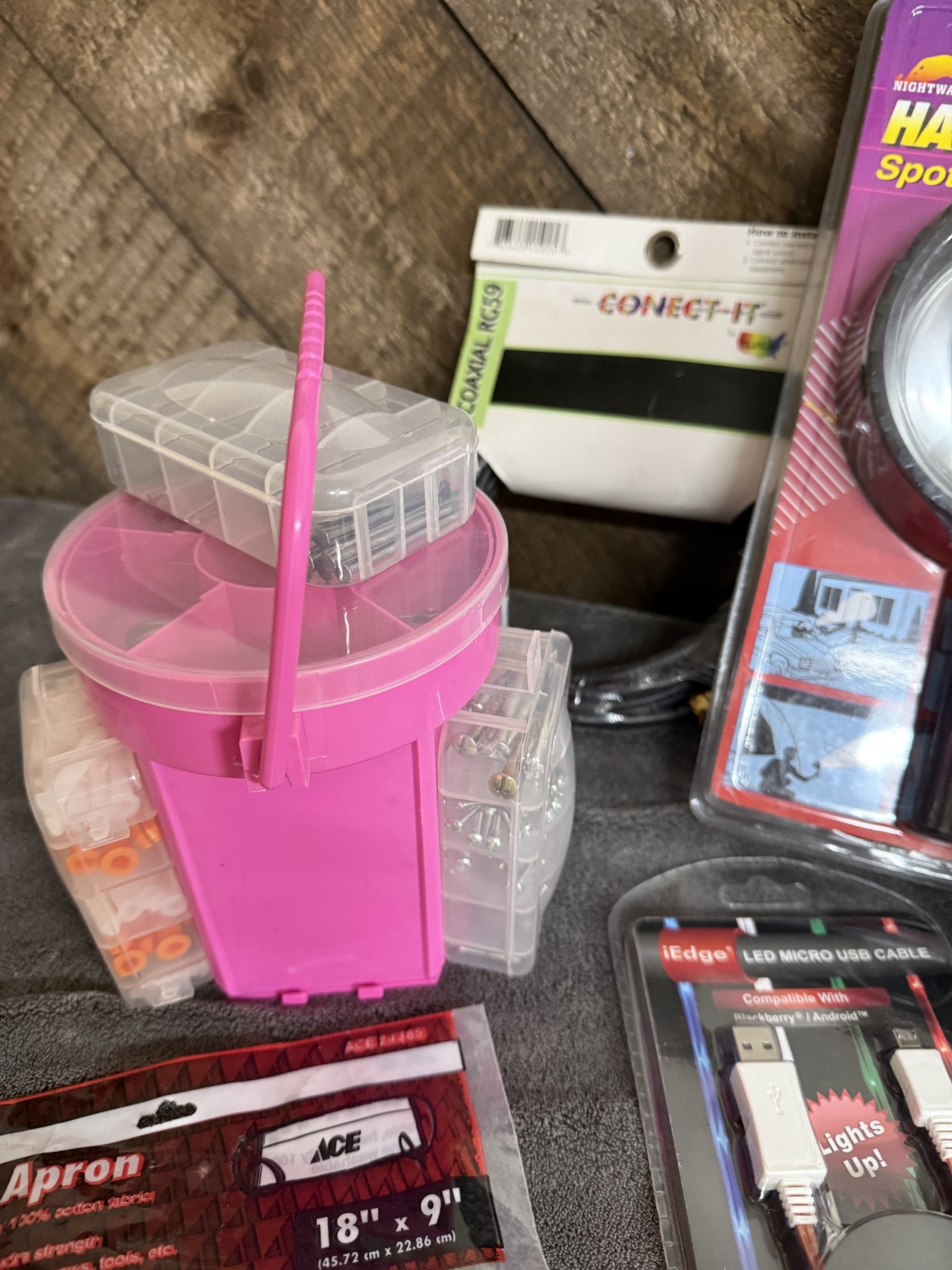 Assorted hardware, fasteners, and electrical supplies - image 5 of 8