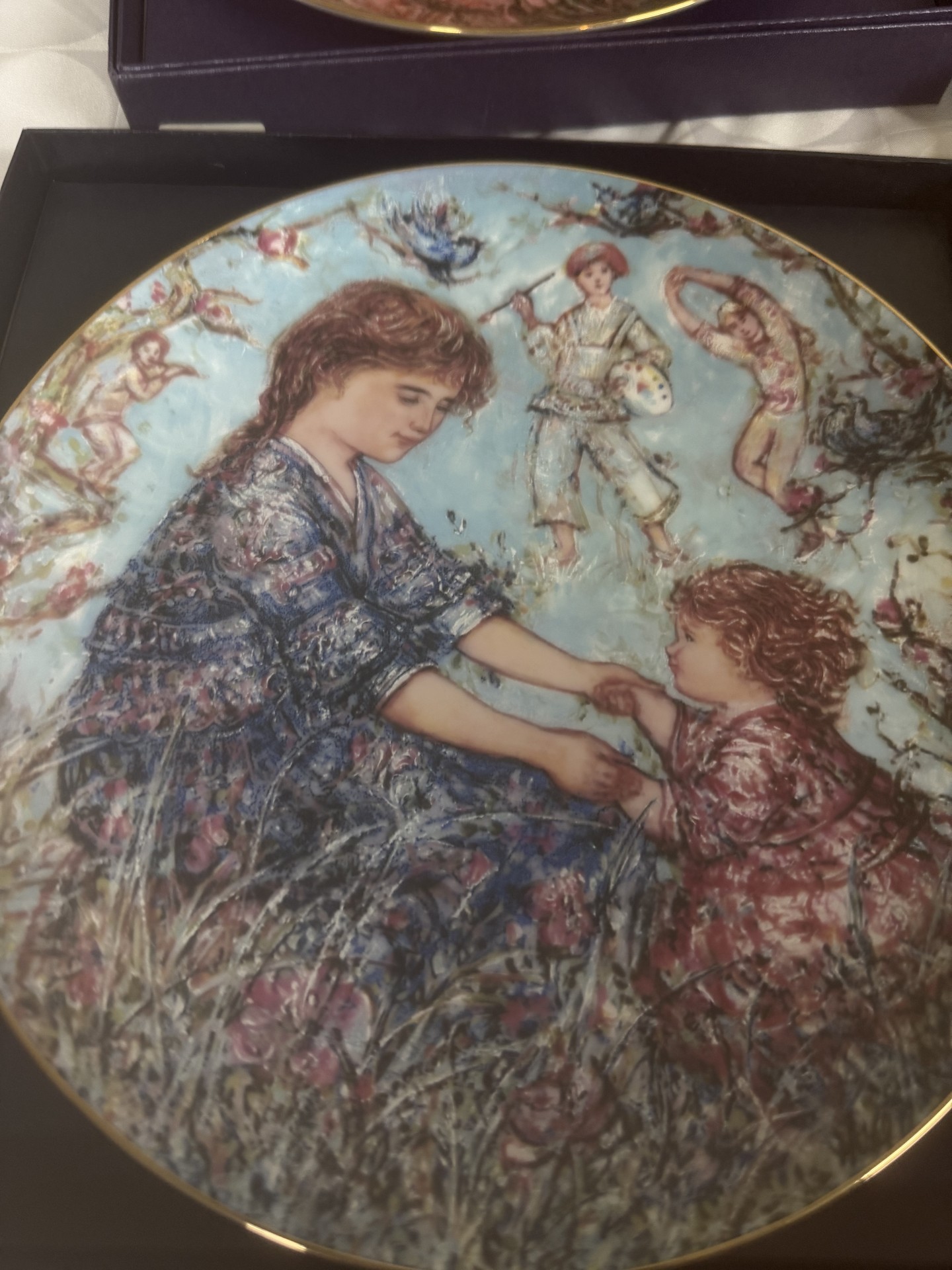 Edna Hibel Limited Edition Porcelain Plates with Certificates - image 4 of 12