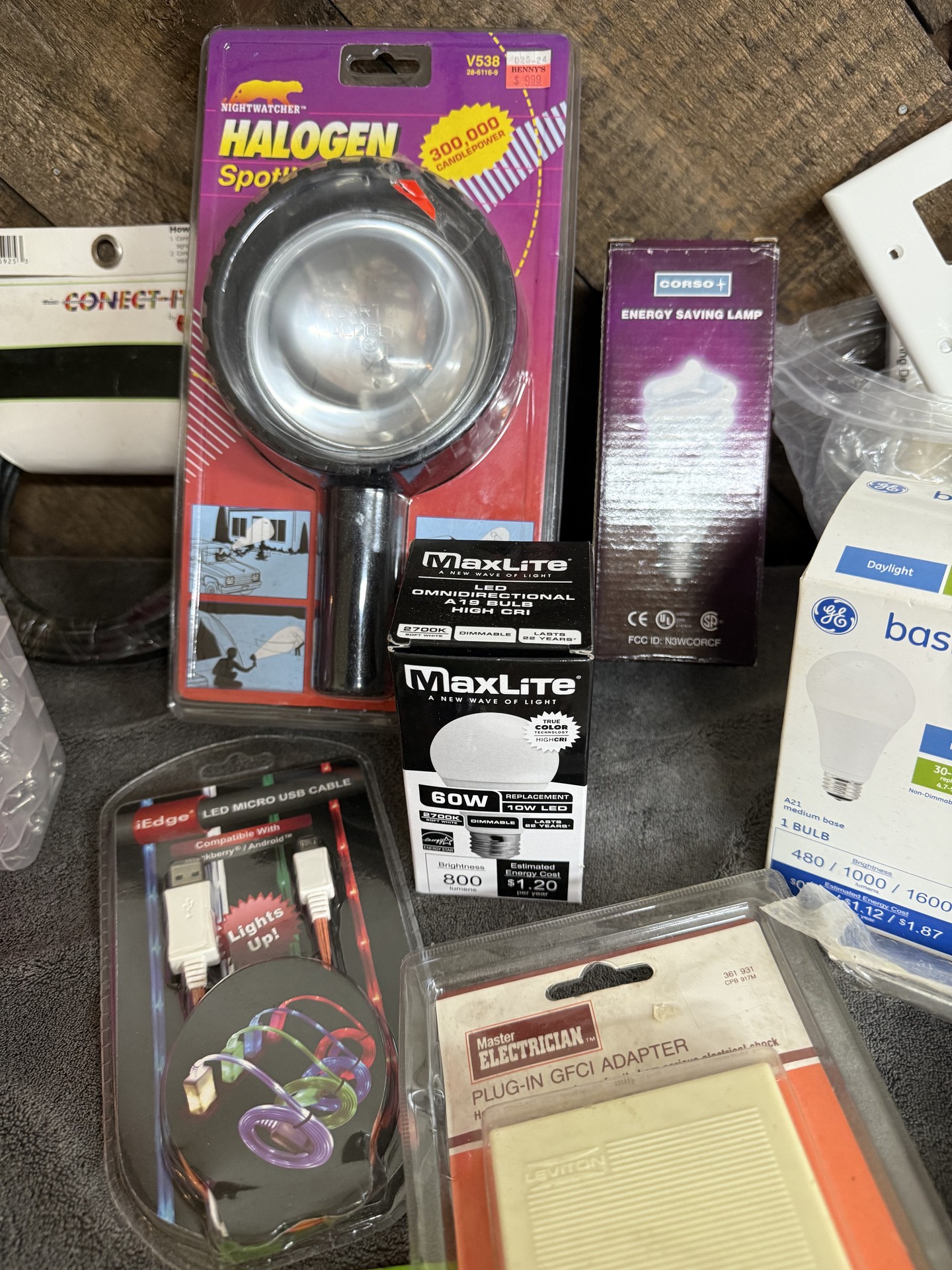 Assorted hardware, fasteners, and electrical supplies - image 6 of 8
