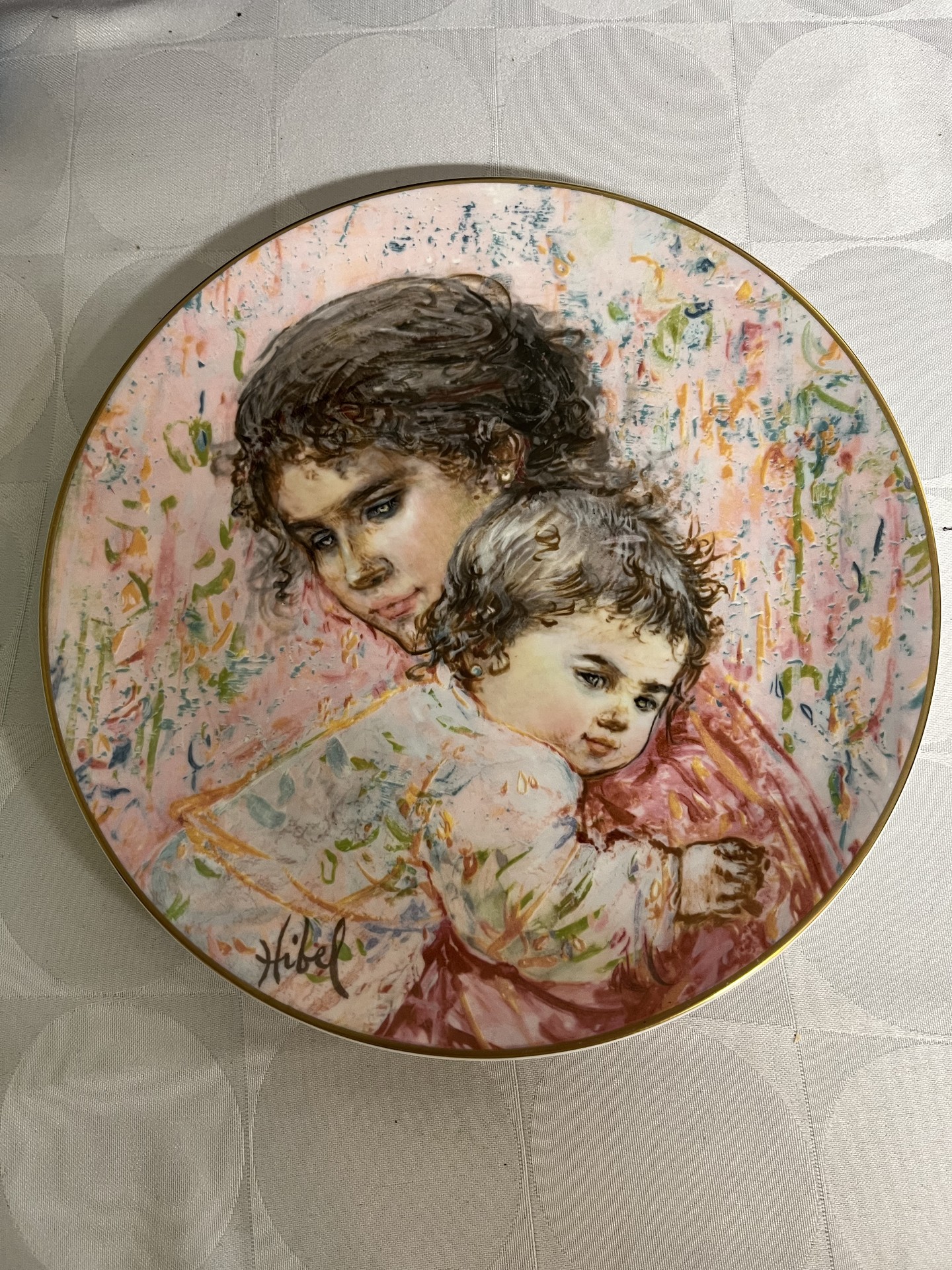 Edna Hibel Marilyn and Child; Kathleen and Child Royal Doulton plates - image 3 of 9