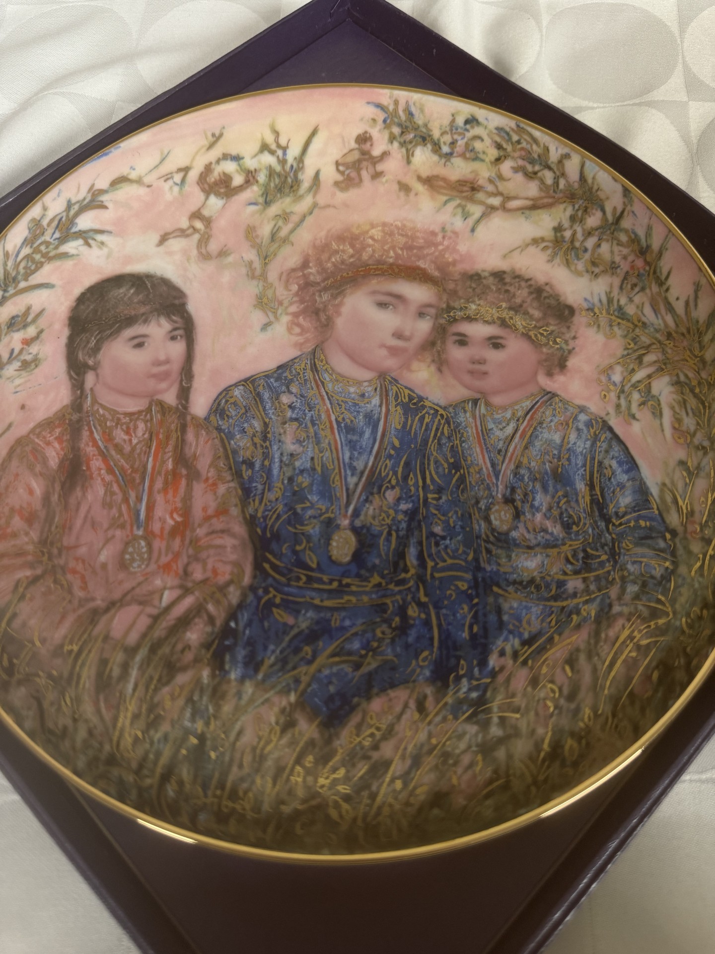 Edna Hibel Limited Edition Porcelain Plates with Certificates - image 10 of 12
