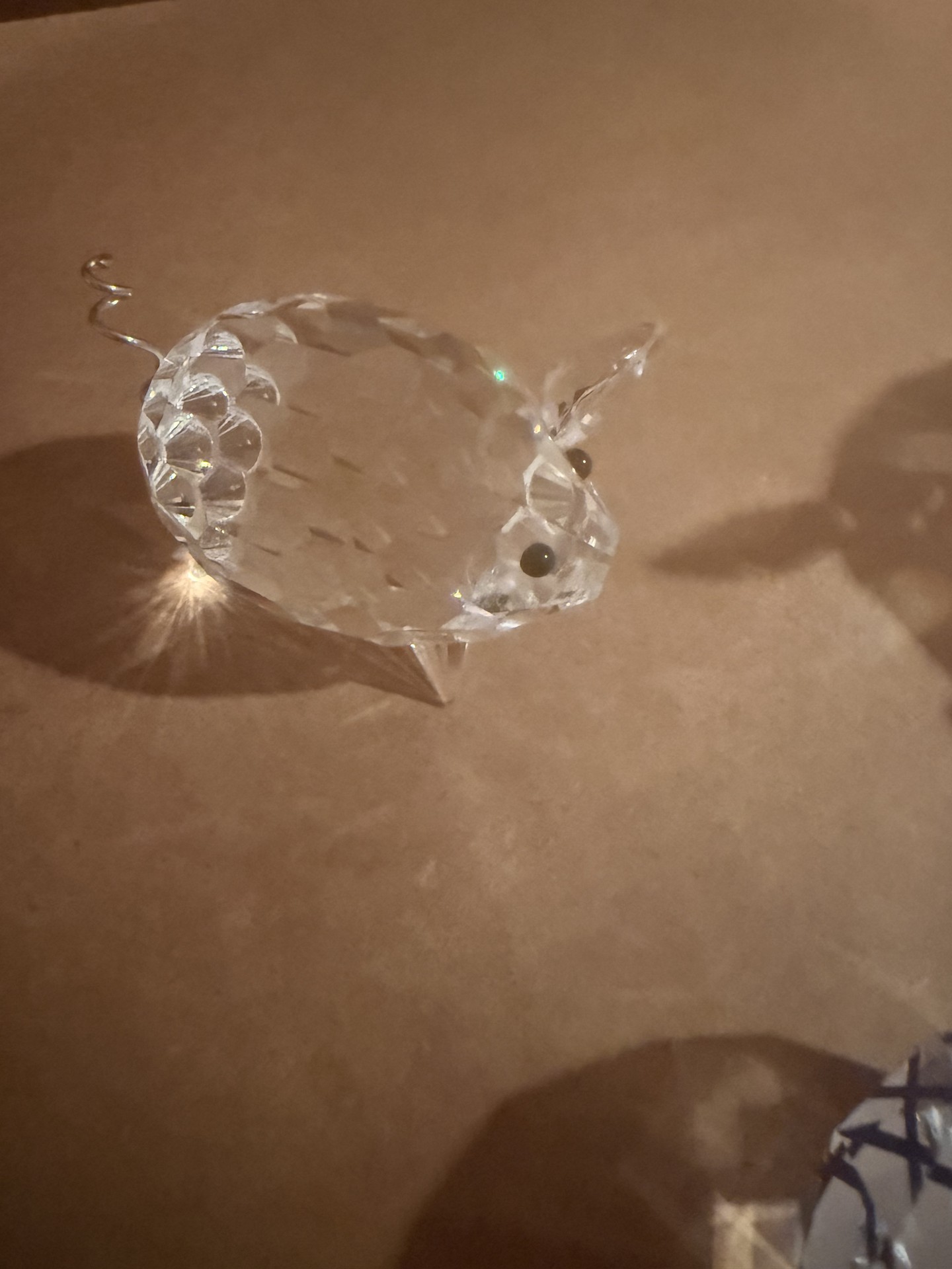 Crystal pig figurines and Star of David paperweight - image 4 of 6
