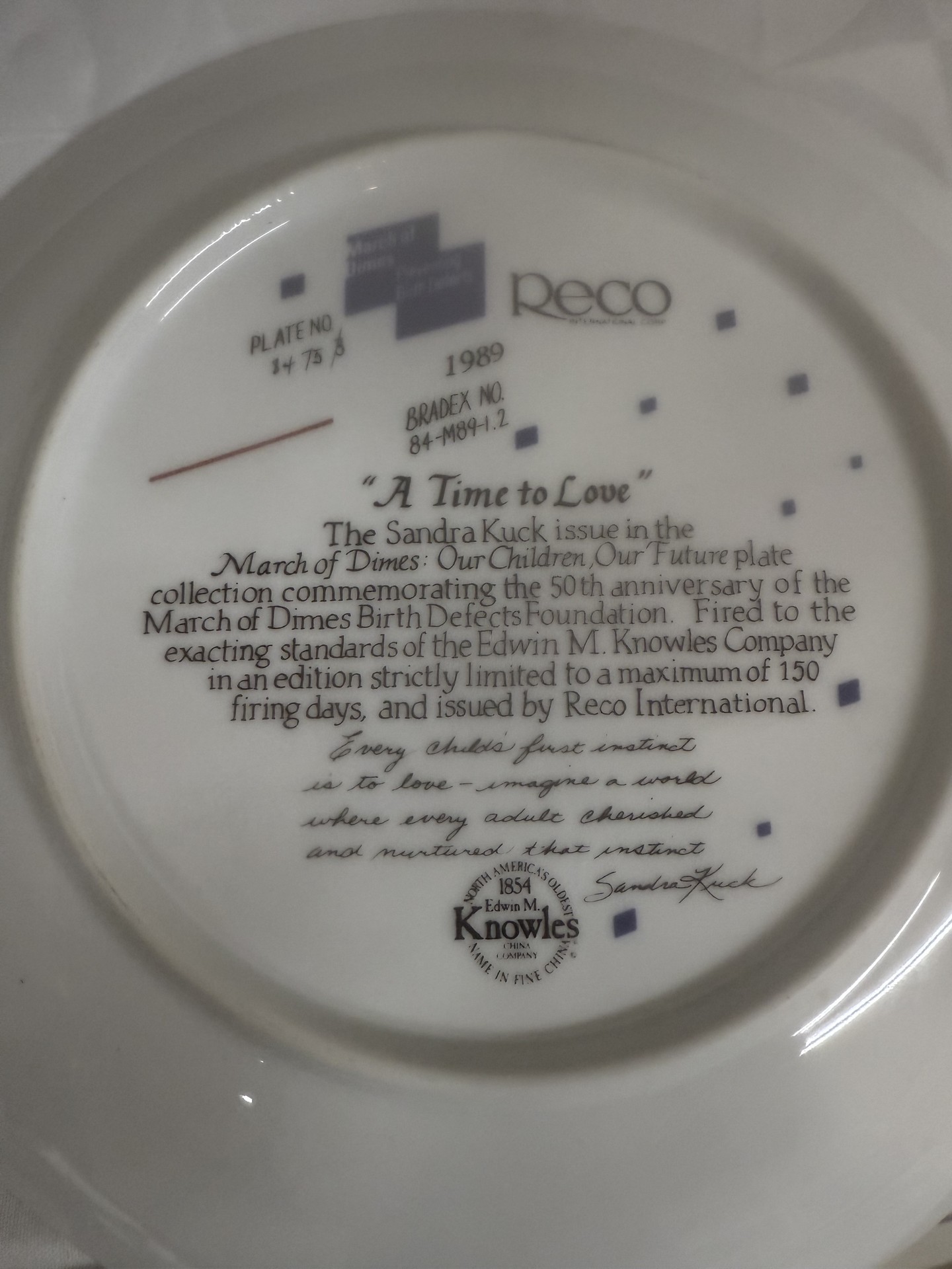 A Time to Love and A Time for Peace Collectible Plates - image 5 of 6
