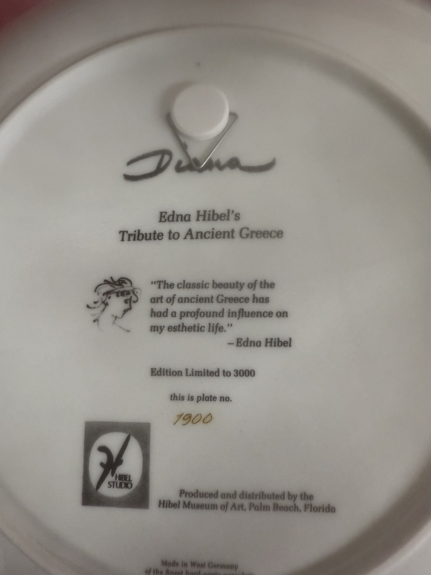 Hibel Porcelain Plate Collection with Diana and Greece tributes - image 17 of 21