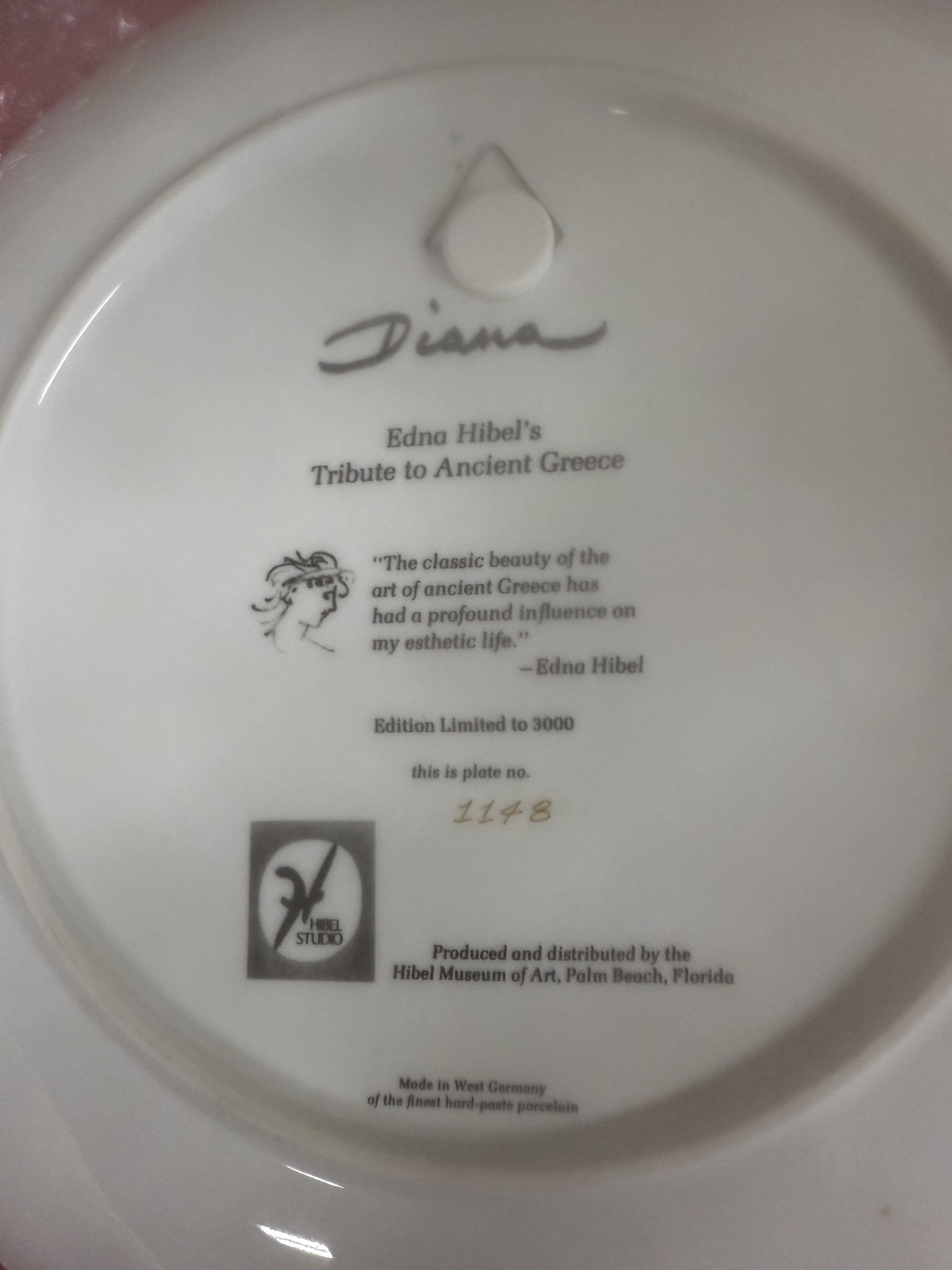 Diana: Tribute to Ancient Greece porcelain plate - image 2 of 7