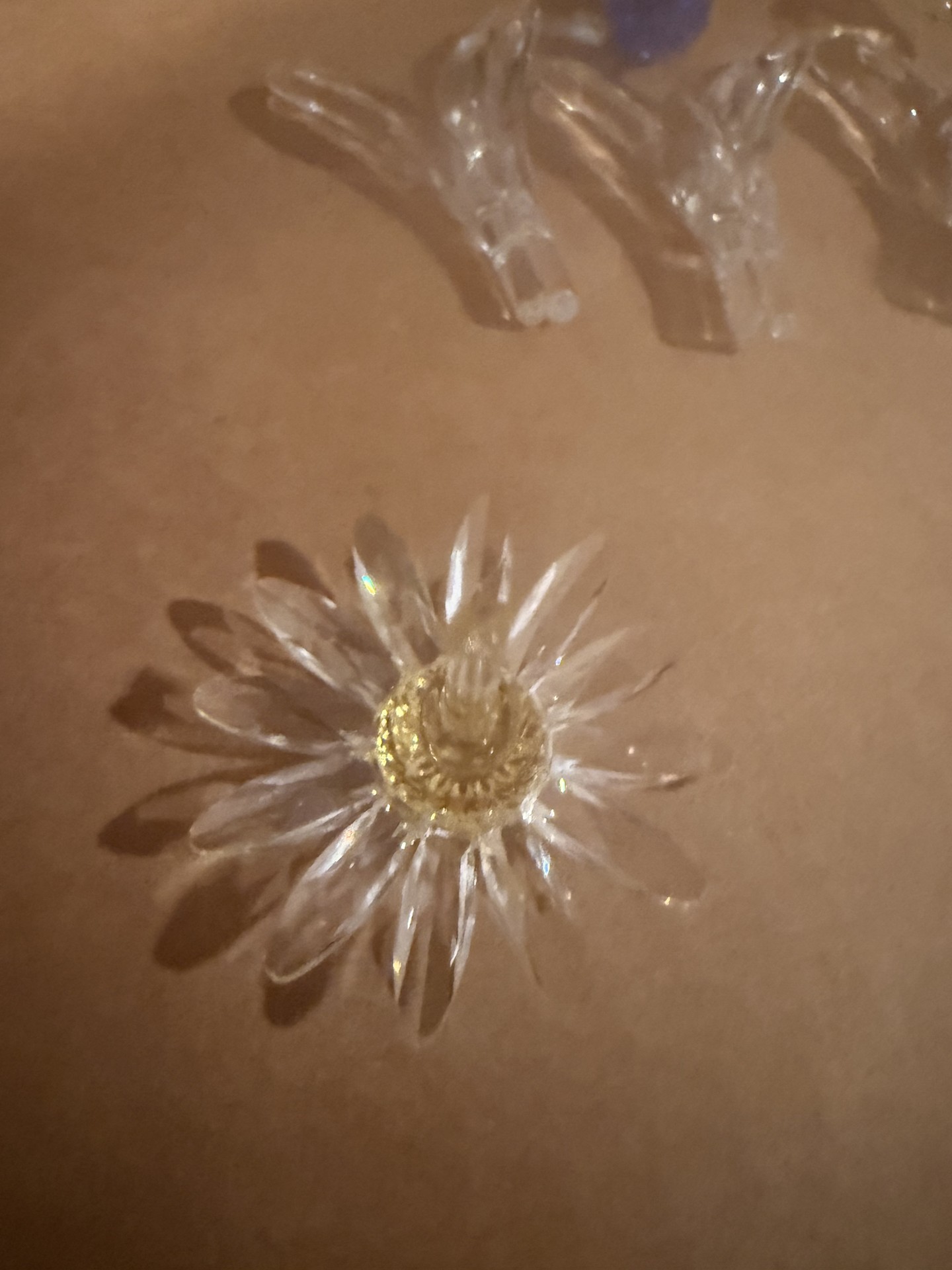 Swarvorski - Crystal glass flower and leaf chandelier components - image 3 of 6
