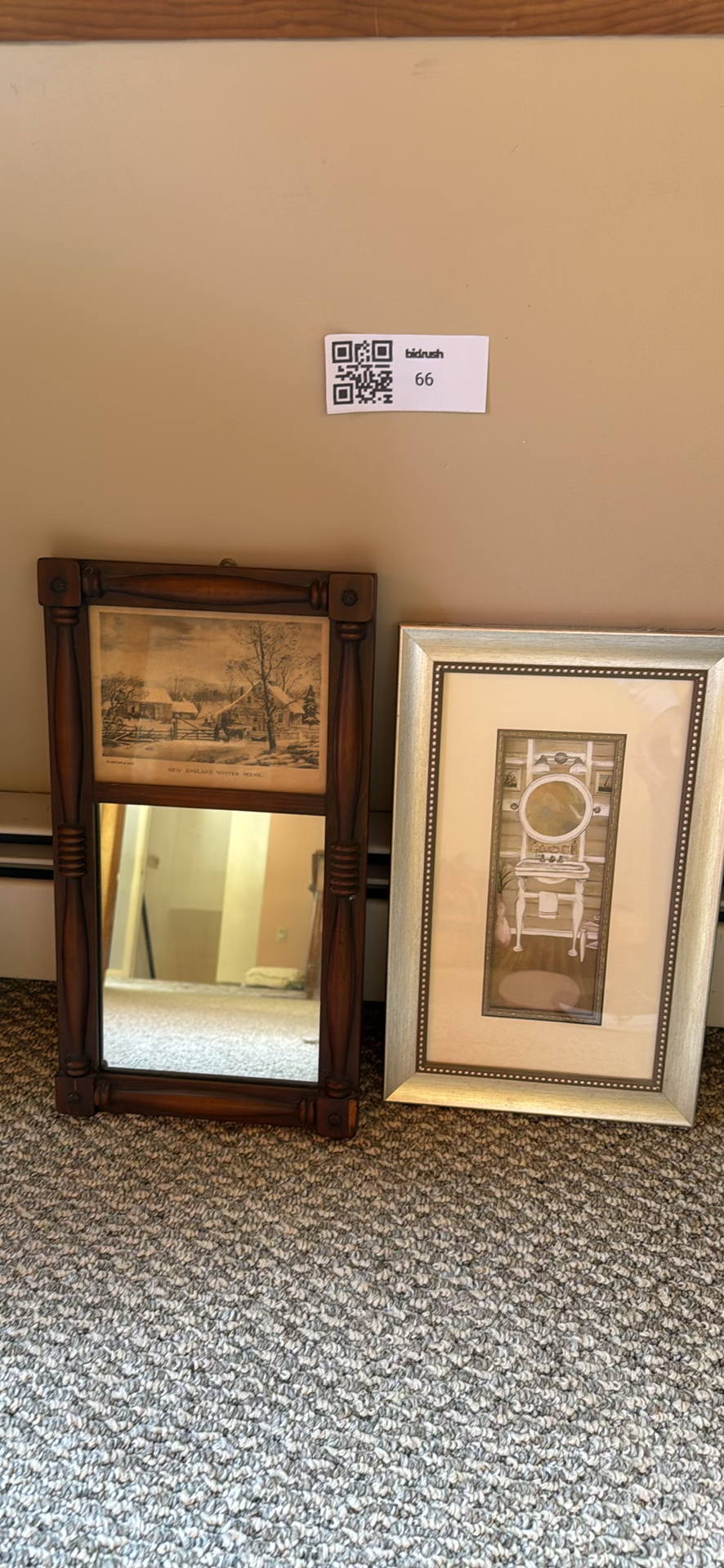 Framed Mirror and Framed Art Print - image 1 of 3