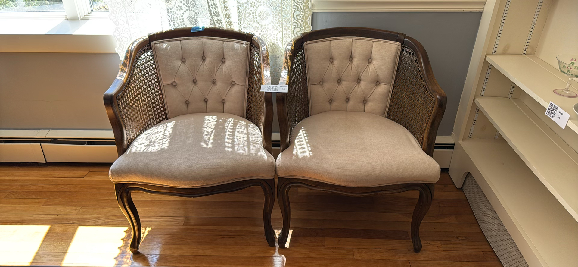 Pair of Upholstered Accent Chairs - image 1 of 2