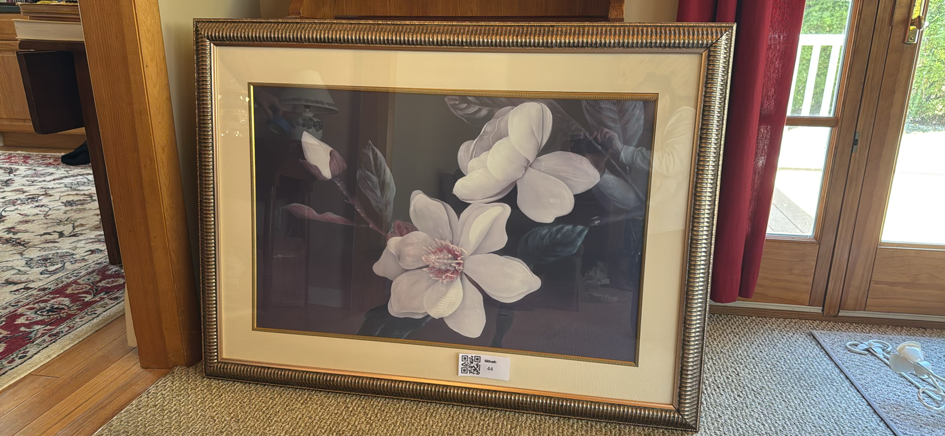 Framed Floral Artwork - image 1 of 2