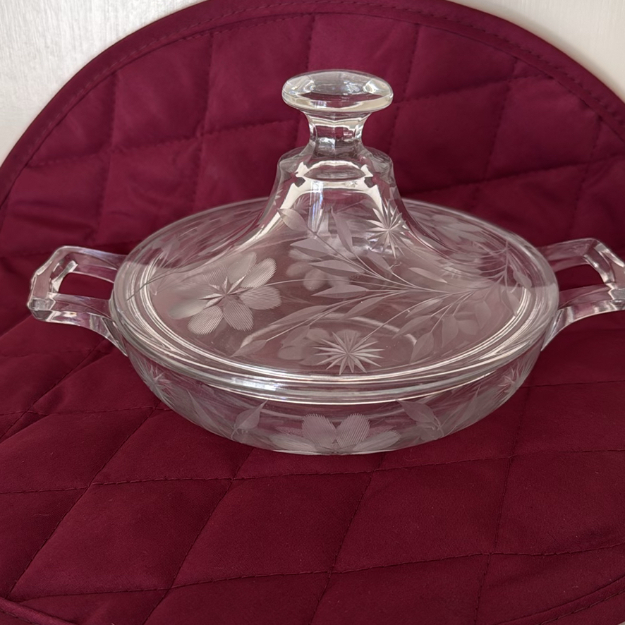 Assorted Clear Glass Serving Dishes and Platters - image 5 of 5