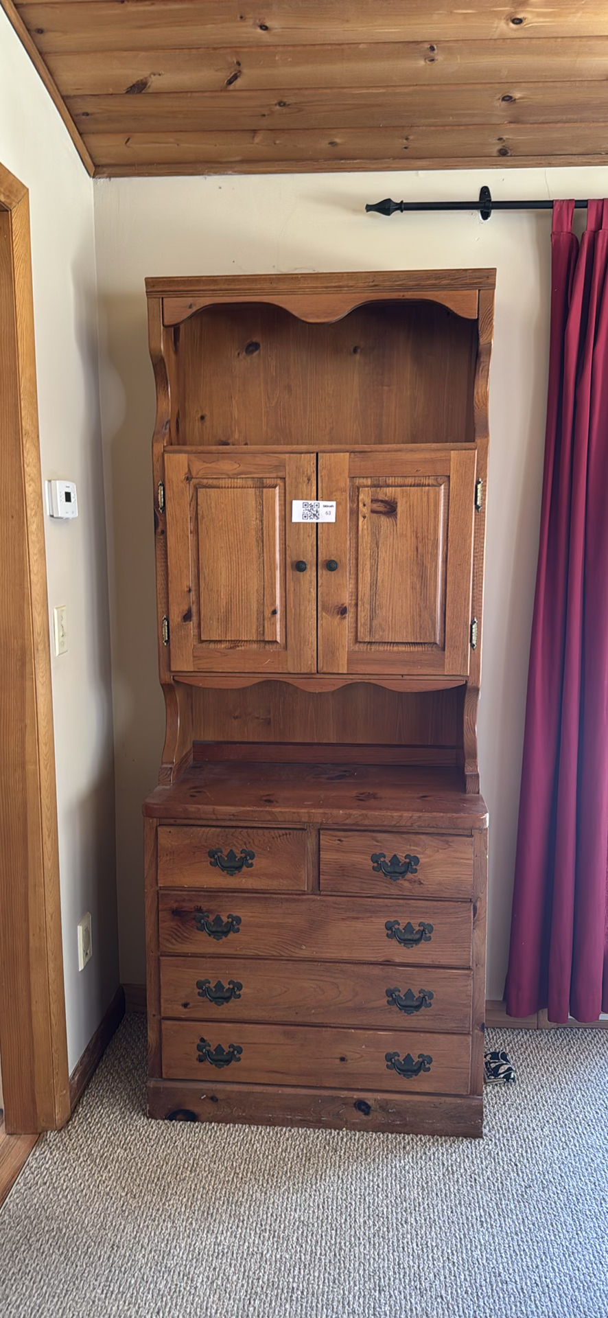 Vintage Pine Hutch  - image 2 of 4