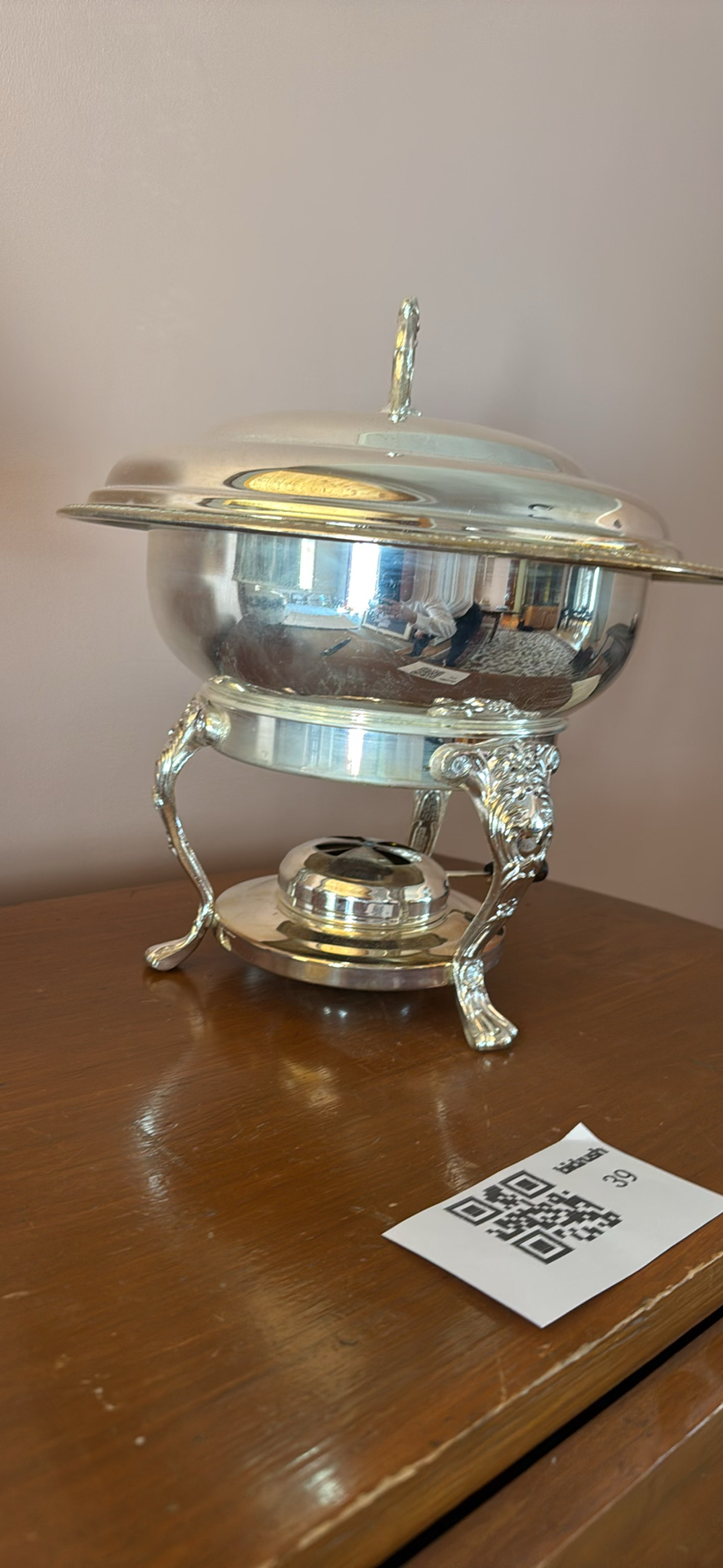 International Silver Company Chafing Dish with Lid and Burner - image 2 of 4