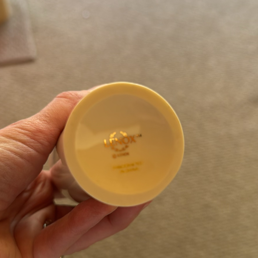 Lenox Ivory Ceramic Serving Bowl, Leaf Dish, and Bud Vase - image 8 of 8